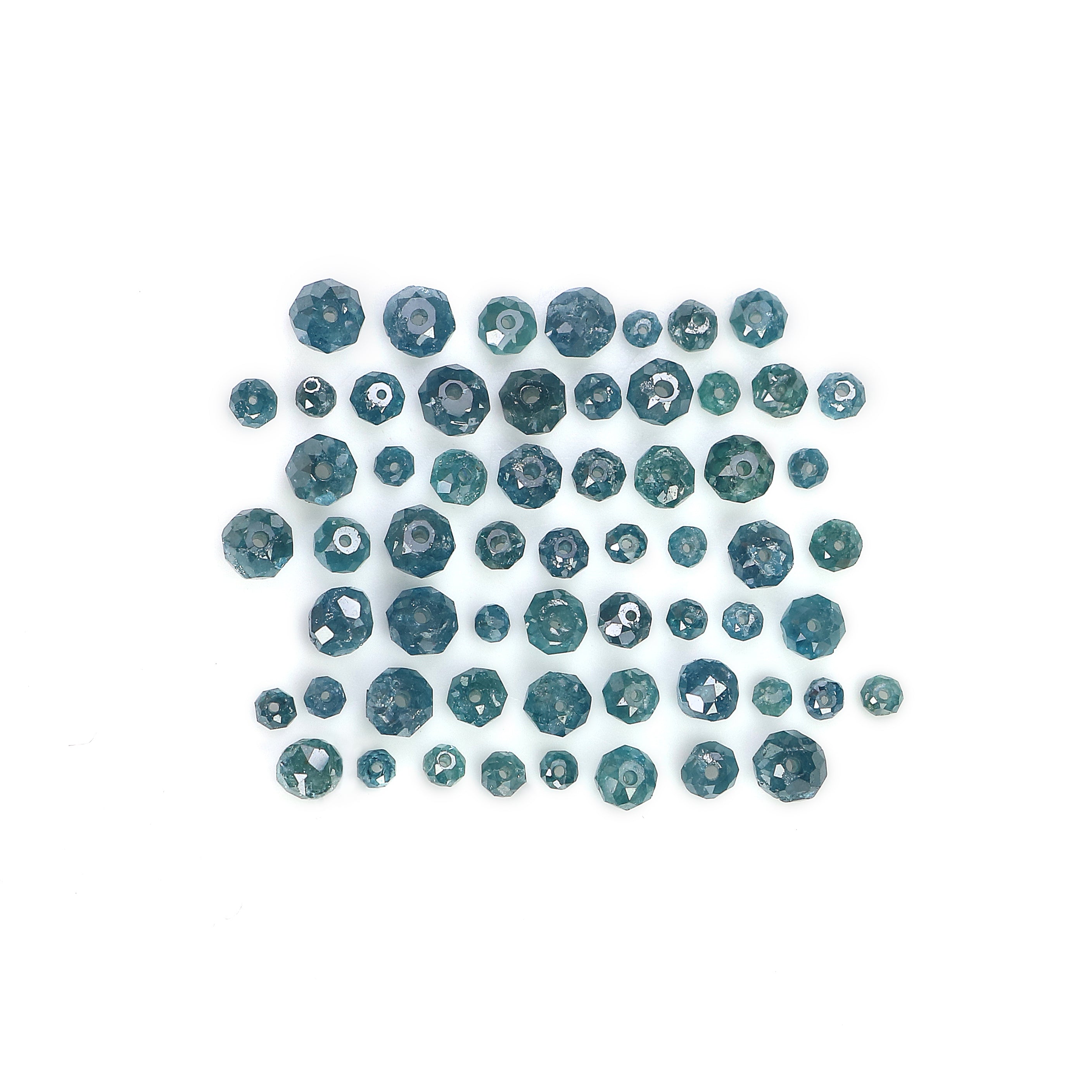 Natural Loose Bead Shape Diamond 1.50 to 3.50 MM Natural Blue Color Bead Diamond 1.00 CT Scoop Round Bead Cut Diamond Q49