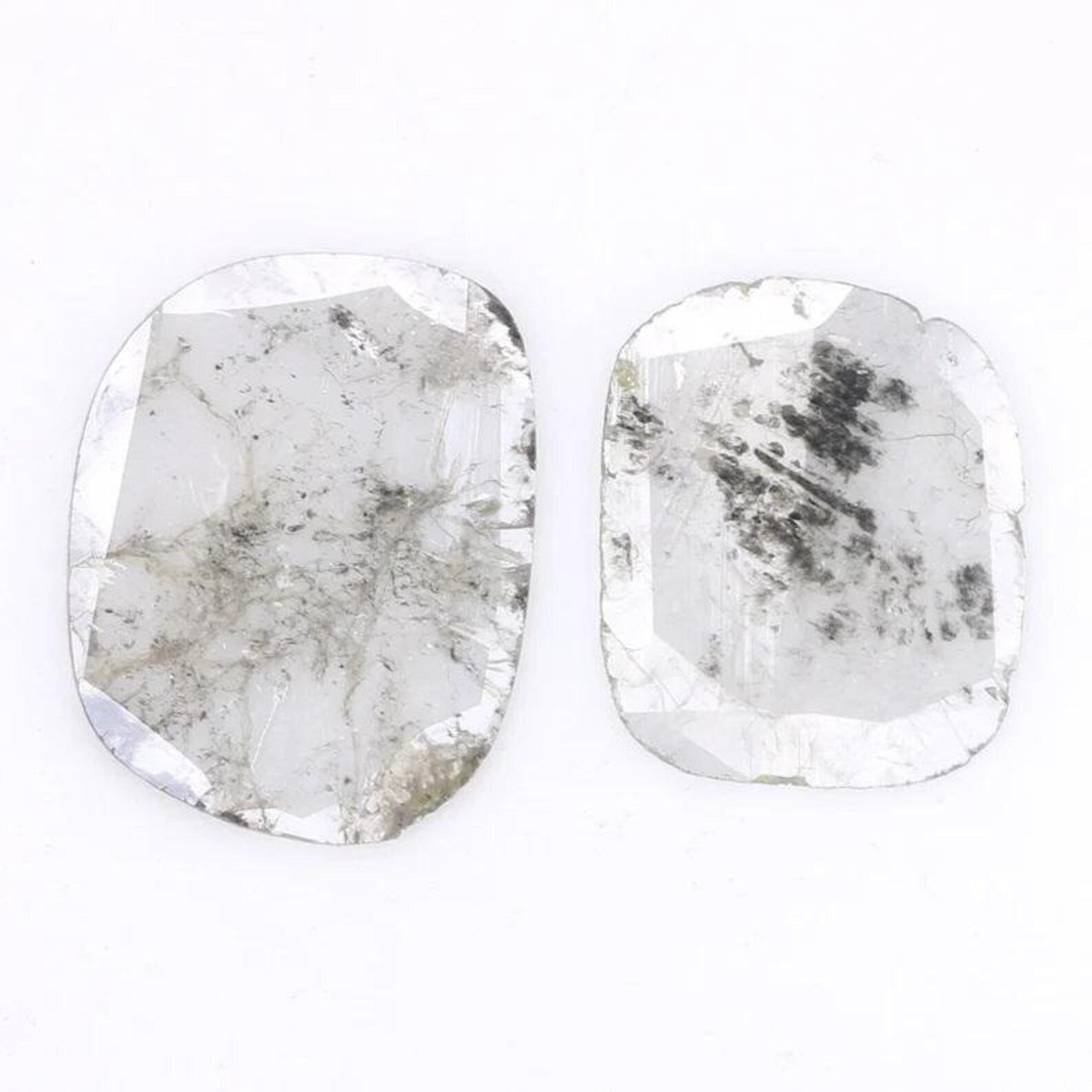 1.14 CT Natural Loose Slice Shape Diamond Grey Color Slice Diamond 9.80 MM Natural Loose Diamond Grey Color Irregular Cut Diamond NQ1284