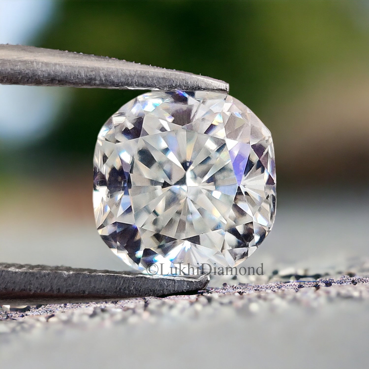 Cushion Brilliant Cut Loose White Moissanite Stone 6,7,8,9,10 MM Vintage Antique Handcrafted Eye Clean Moissanite Engagement Gift Ring Q130