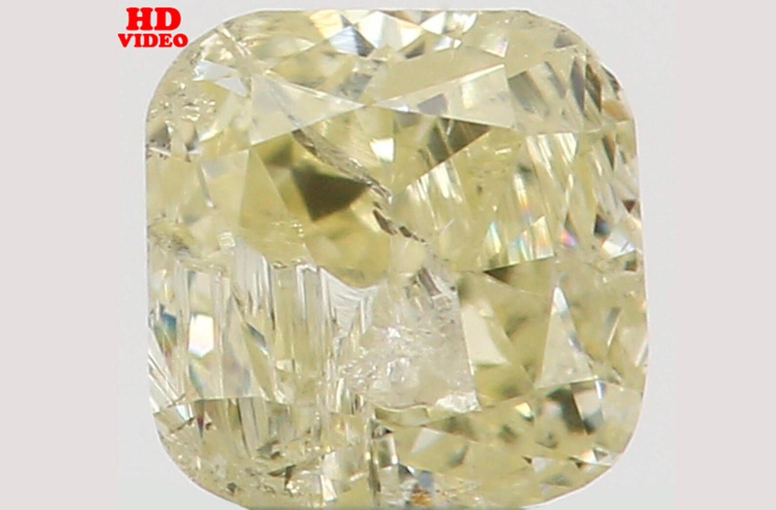 0.20 Ct Natural Loose Diamond Cushion Yellow Color I1 Clarity 3.10 MM N7391