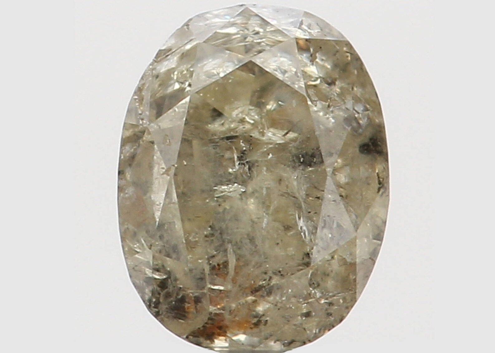 0.27 Ct Natural Loose Oval Shape Diamond Light Green Color Oval Cut Diamond 4.15 MM Natural Loose Diamond Oval Shape Rose Cut Diamond N8016