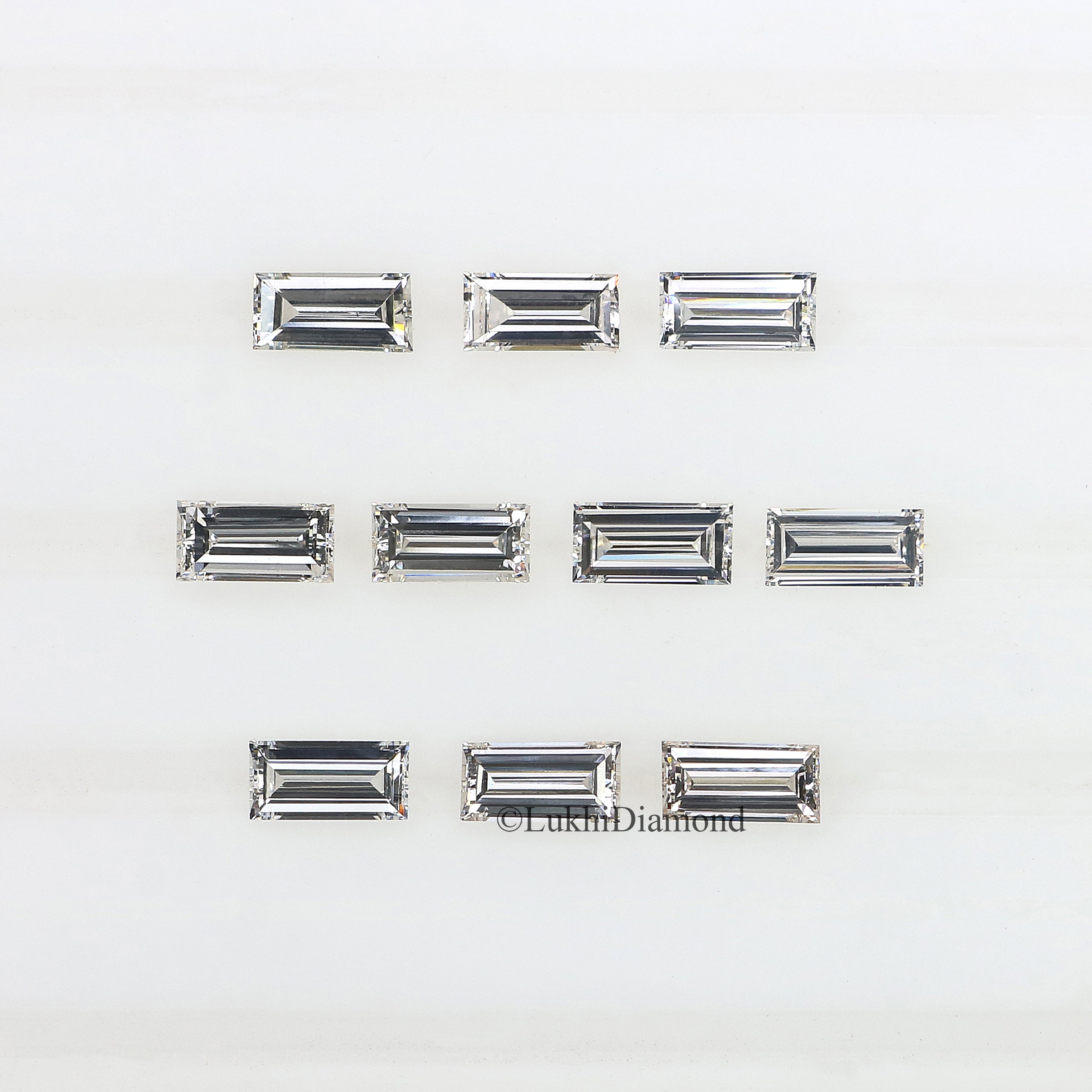 Baguette Cut D/E/F Color VS Clarity Lab Grown Diamond Lab Created Loose Diamond Baguette Shape 2.5/3.0/3.5/4.0/5.0 MM CVD Diamond Q154