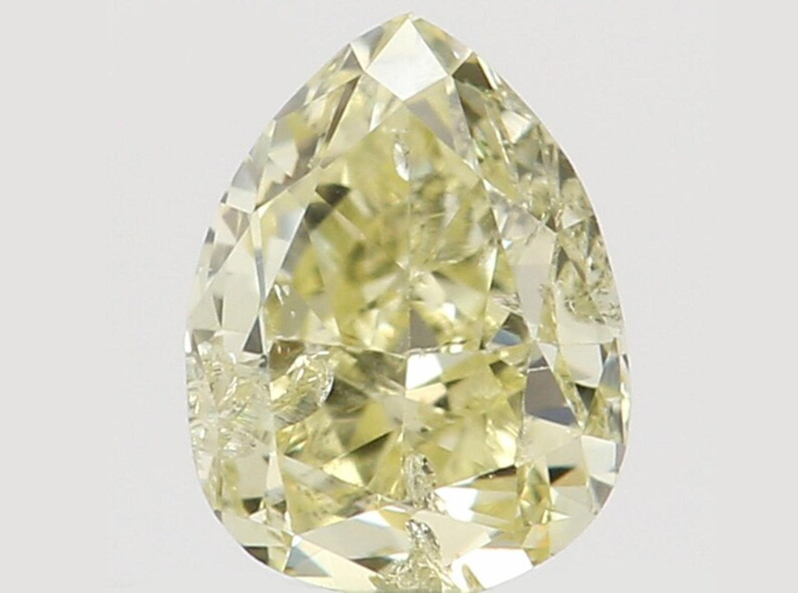 0.20 CT Natural Loose Pear Shape Diamond Yellow Color Pear Cut Diamond 3.90 MM Natural Loose Yellow Color Pear Brilliant Cut Diamond QN8065