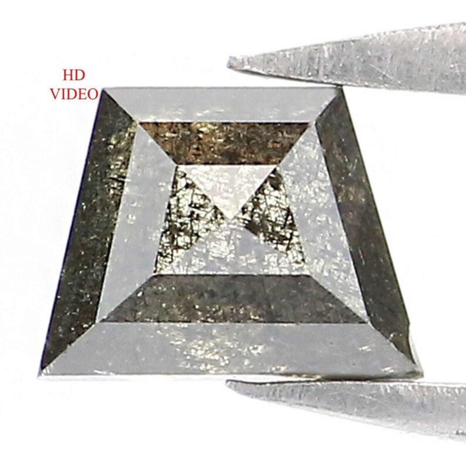 0.40 CT Natural Loose Antique Shape Diamond Salt And Pepper Antique Cut Diamond 5.65 MM Natural Diamond Antique Rose Cut Diamond NQ9272