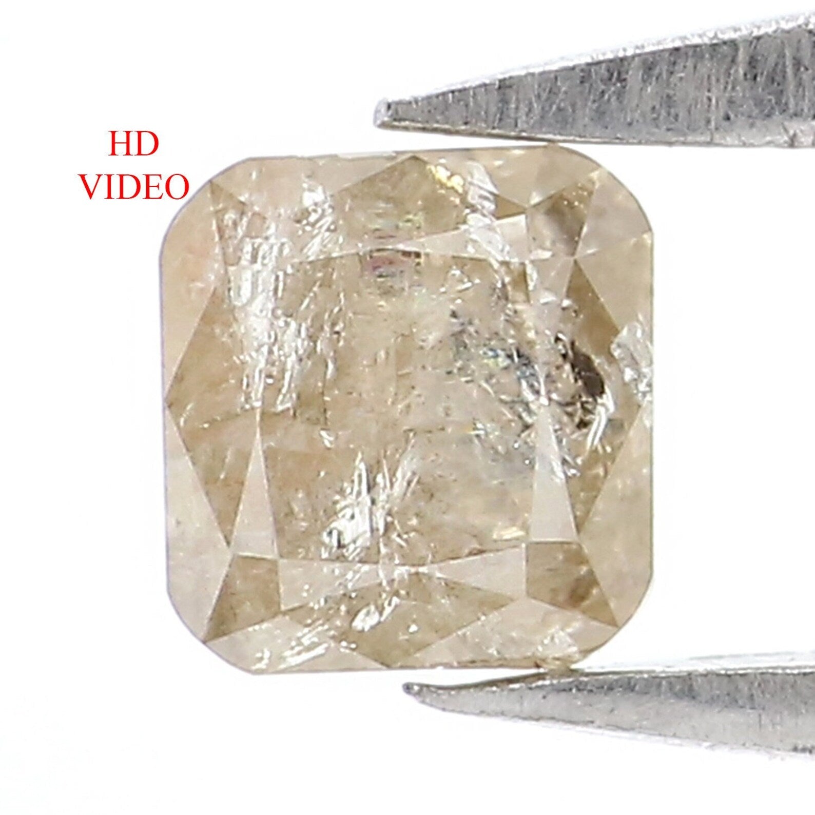 Natural Loose Cushion Diamond, Brown Color Diamond, Natural Loose Diamond, Cushion Rose Cut Diamond, 0.50 CT Cushion Shape Diamond N7636