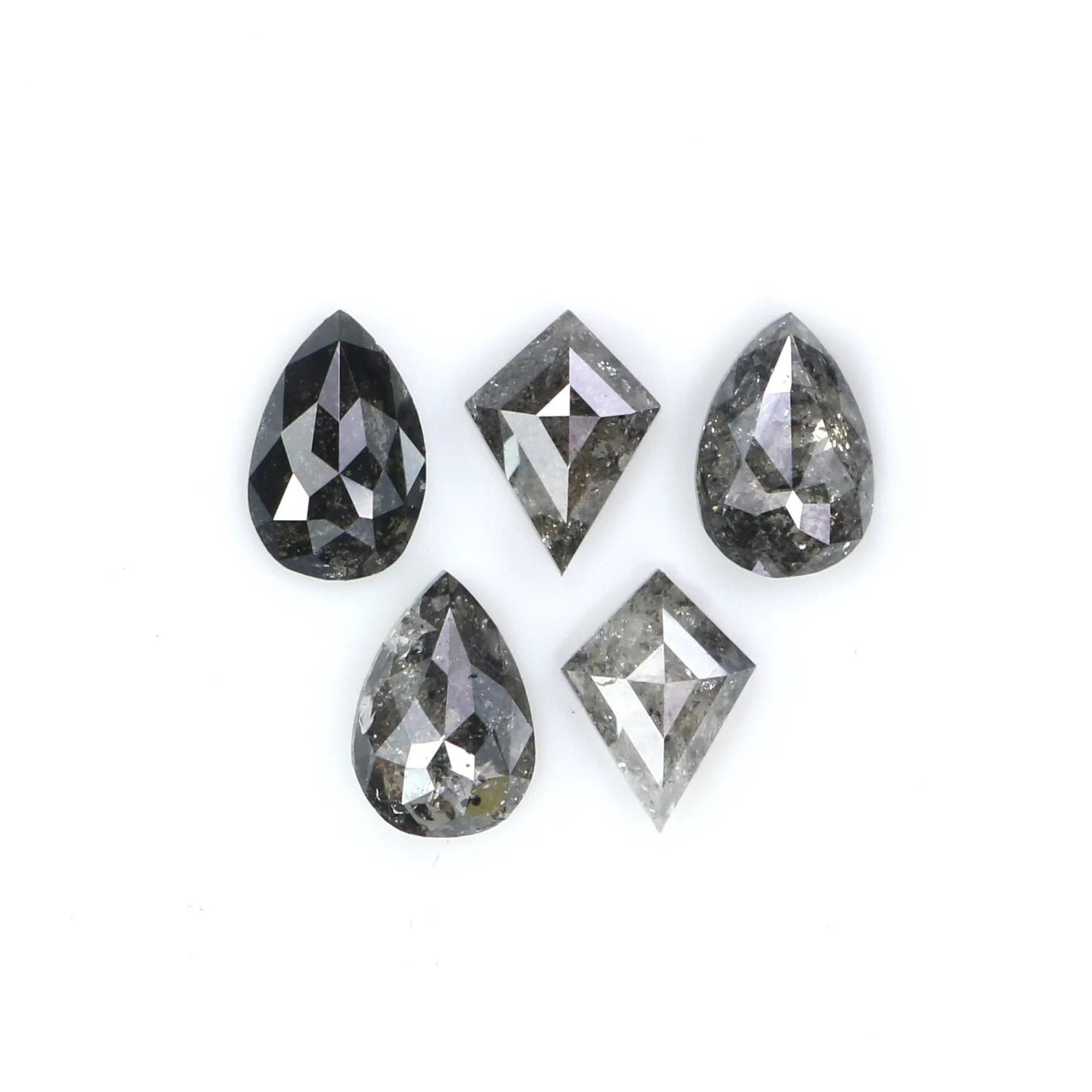 Natural Loose Mix Shape Diamond, Salt And Pepper Mix Shape Diamond, Natural Loose Diamond, Antique Cut Diamond, 0.65 CT Mix Shape KDN2283