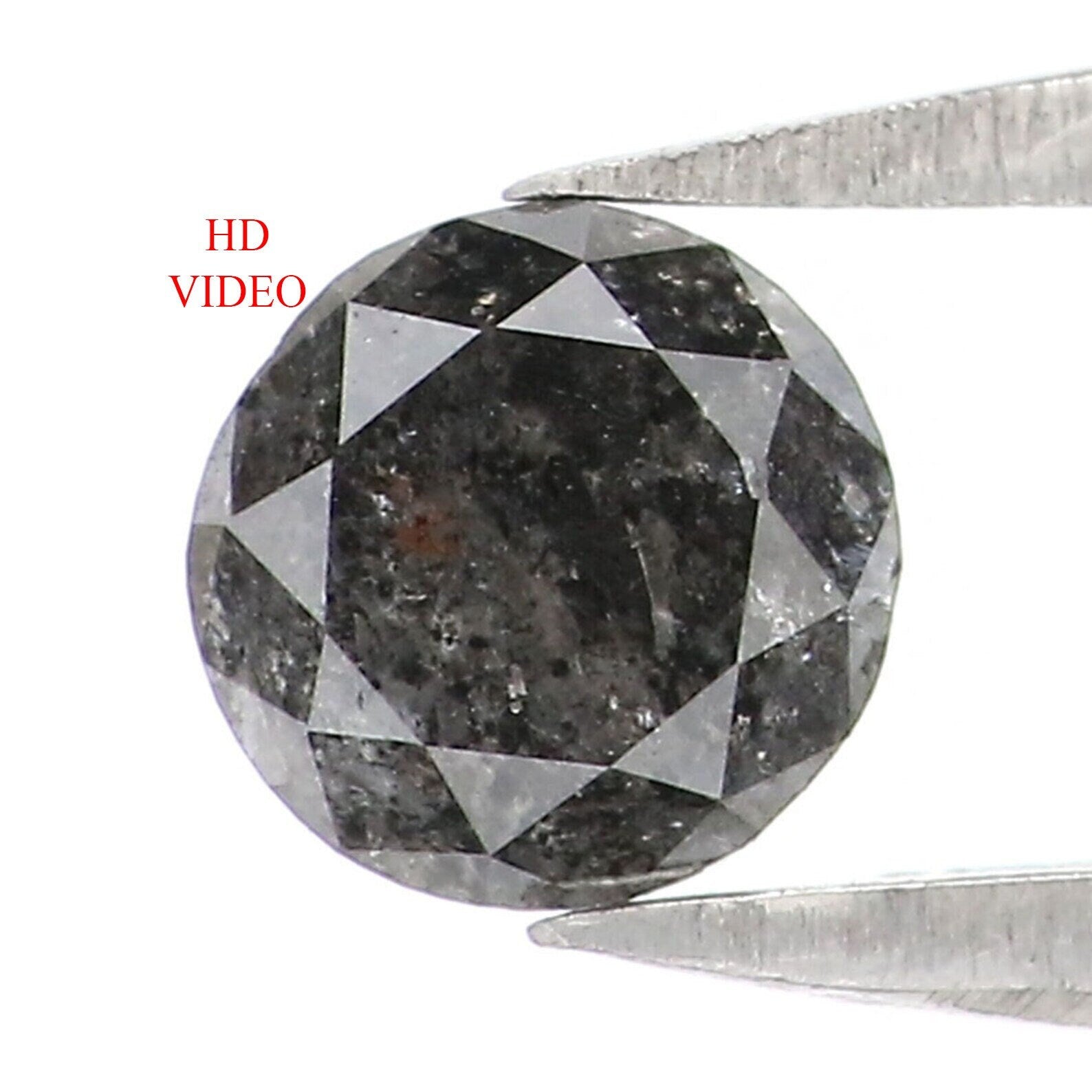 0.53 CT Natural Loose Round Brilliant Cut Diamond Black Color Round Cut Diamond 4.70 MM Natural Loose Diamond Round Shape Diamond NQ406