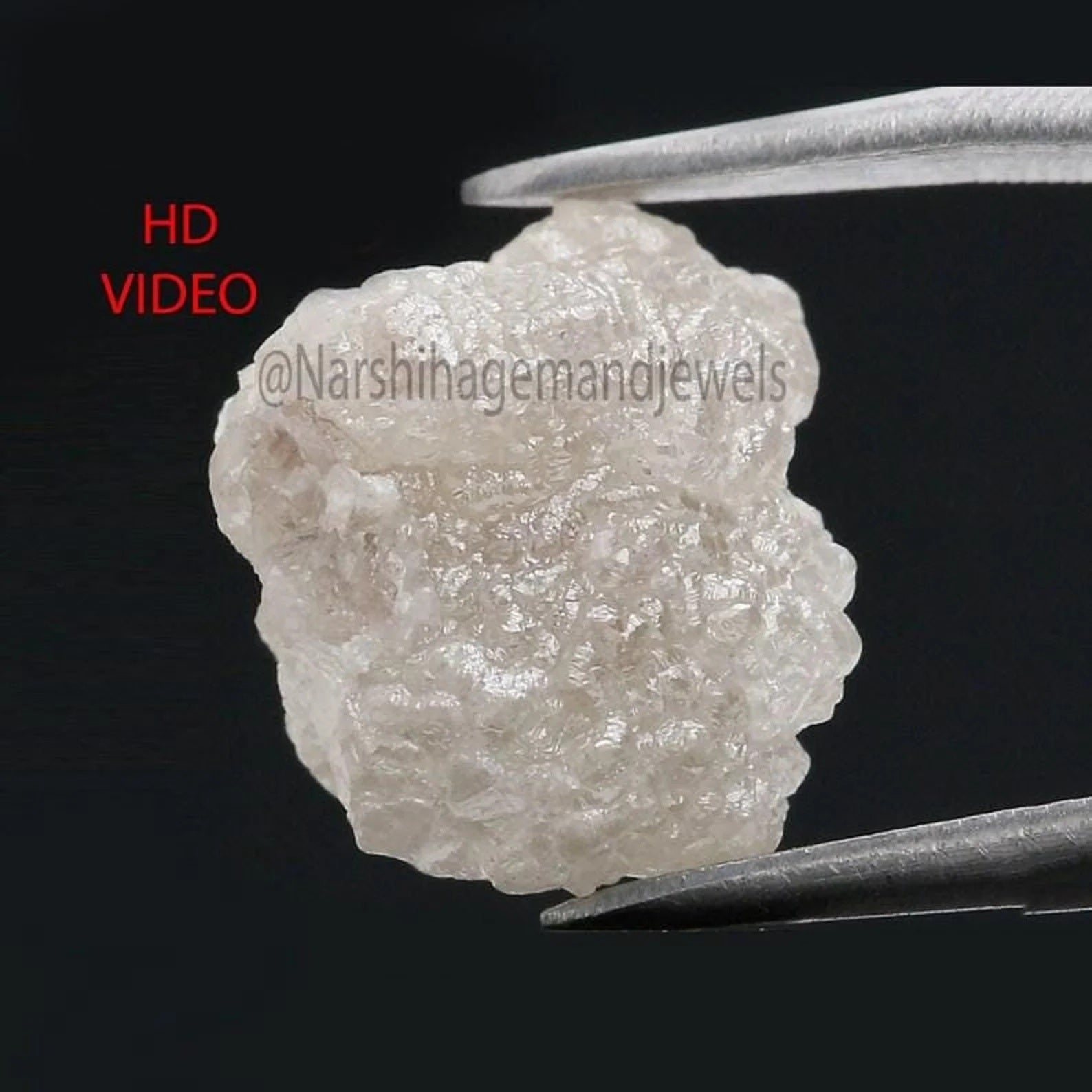 4.42 CT Natural Loose Rough Shape Diamond Ice Grey Color Rough Diamond 9.90 MM Natural Grey Color Diamond Rough Irregular Cut Diamond QN9754