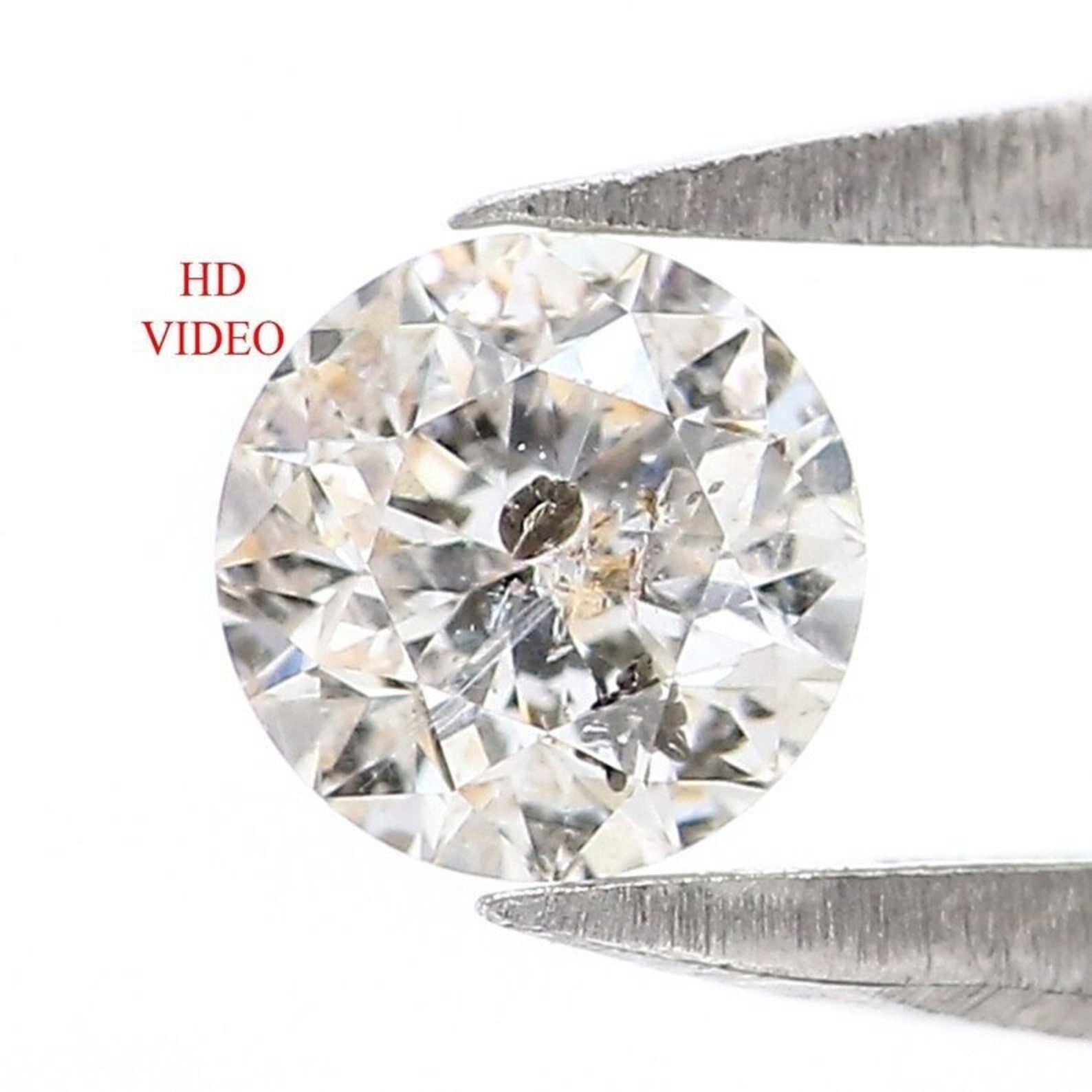 0.27 CT Natural Loose Round Shape Diamond Grey White Color Round Diamond 4.00 MM Natural Loose Diamond Round Brilliant Cut Diamond NQ7710