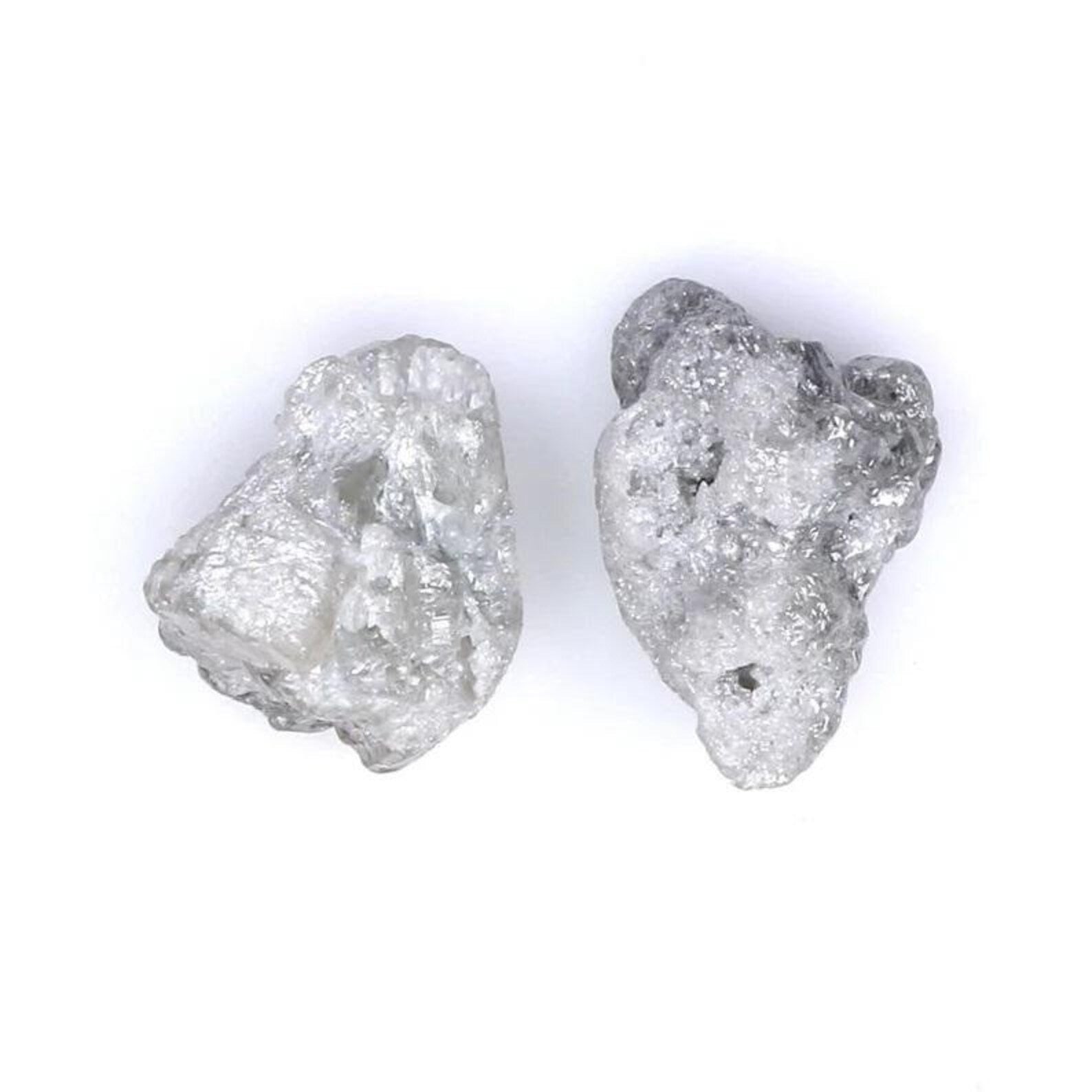 6.60 CT Natural Loose Rough Shape Diamond Grey Color Rough Irregular Cut Diamond 9.40 MM Natural Loose Diamond Rough Uncut Diamond NQ2000