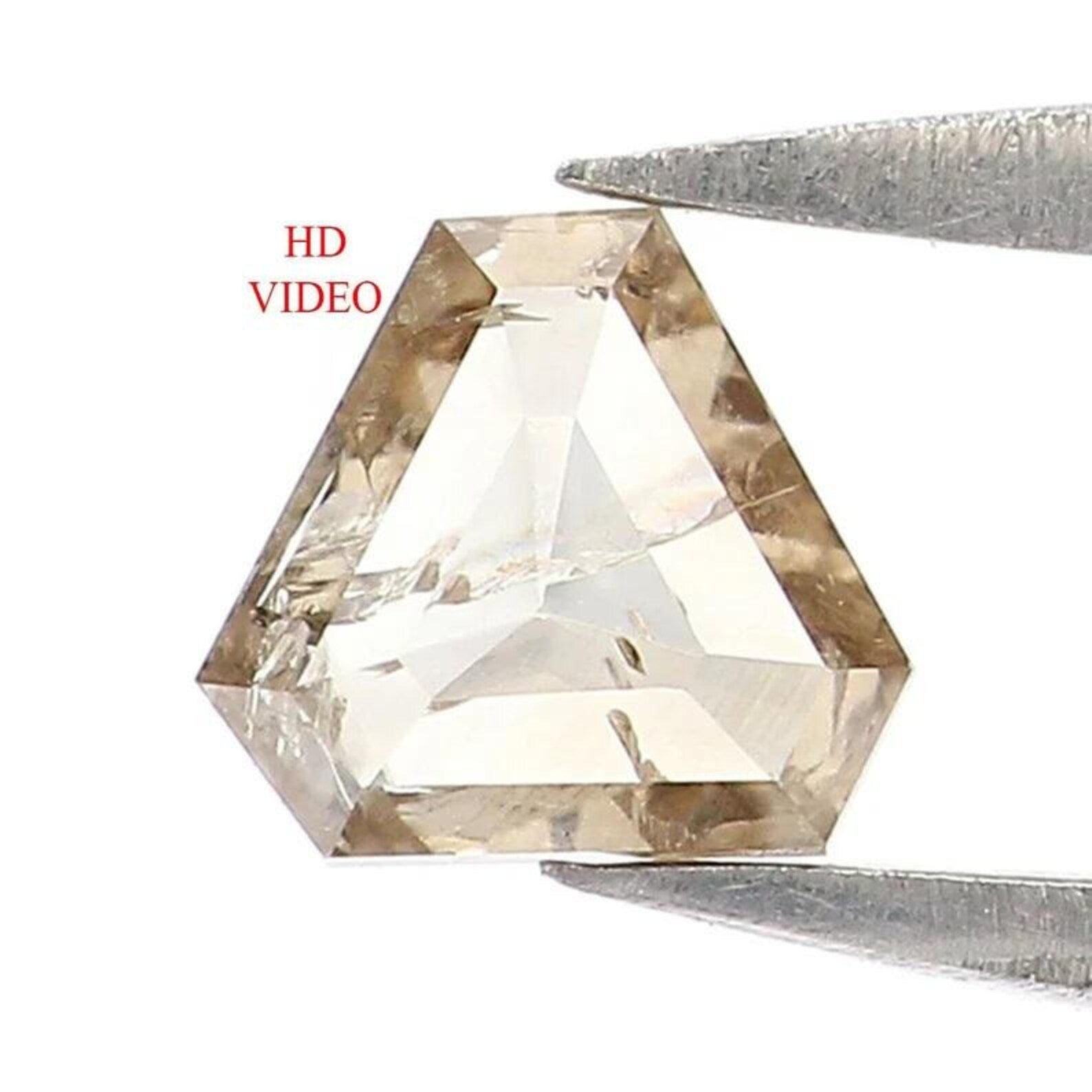 0.46 CT Natural Loose Antique Shape Diamond Brown Color Antique Diamond 4.65 MM Natural Loose Brown Color Antique Rose Cut Diamond NQ7011