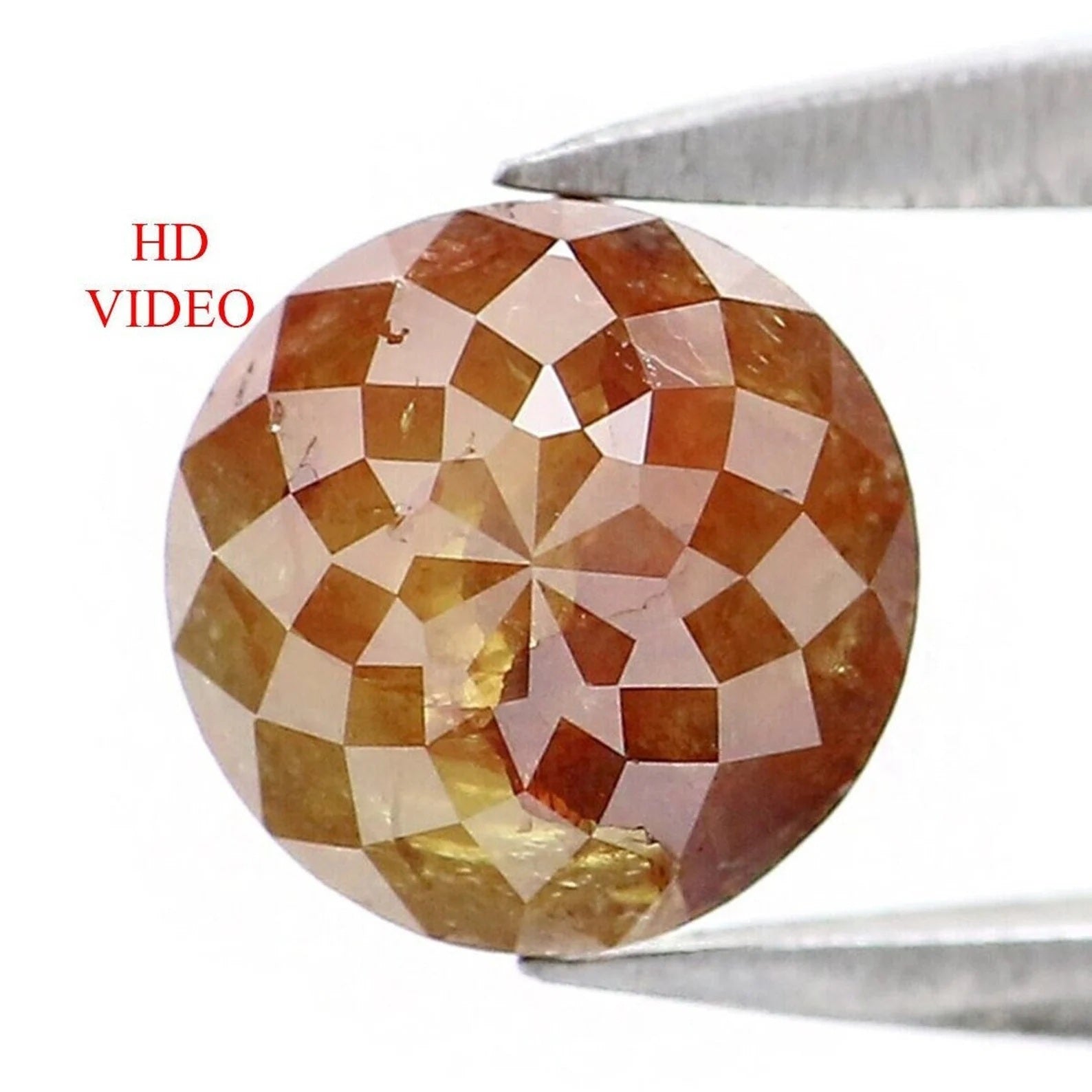 1.13 CT Natural Loose Round Shape Diamond Brown Color Round Cut Diamond 5.70 MM Natural Loose Diamond Round Shape Rose Cut Diamond NQ9987