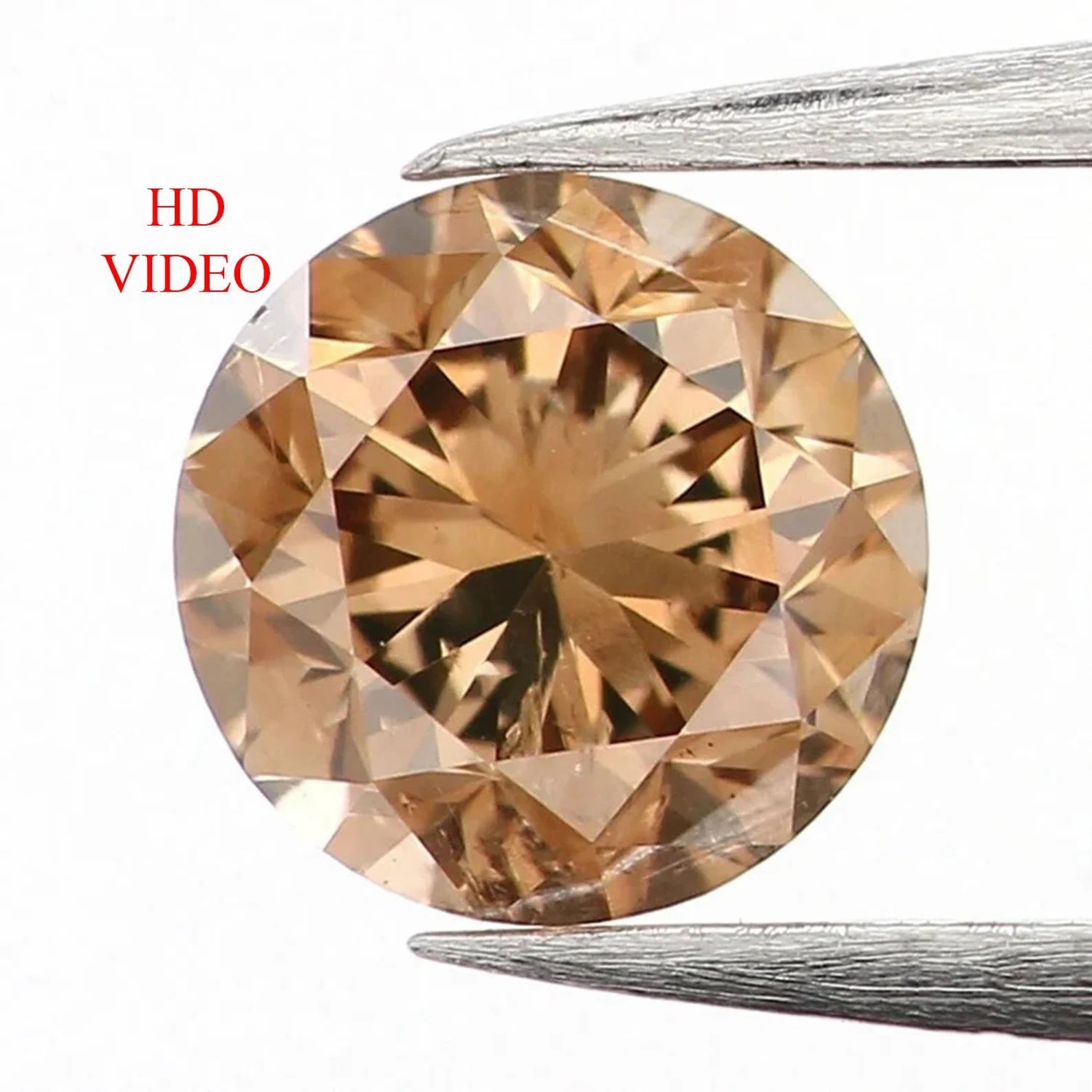 0.33 CT Natural Loose Round Shape Diamond Brown Color Round Cut Diamond 4.25 MM Natural Loose Brown Color Round Brilliant Cut Diamond NQ1217