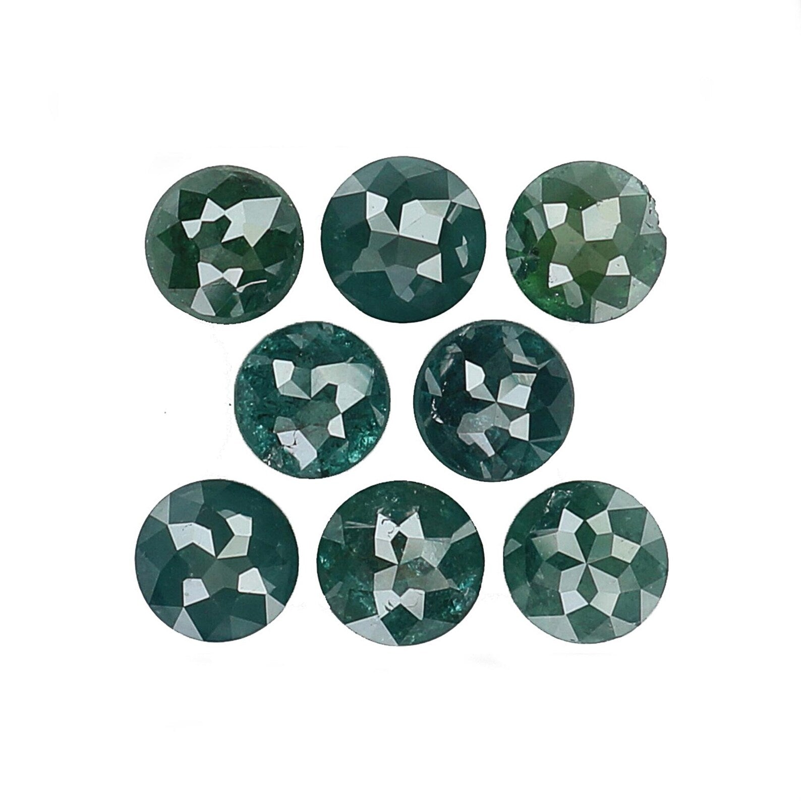 1.45 Ct Natural Loose Round Rose Cut Diamond Blue Color Round Shape Diamond 3.10 MM Natural Loose Blue Color Round Rose Cut Diamond N7006