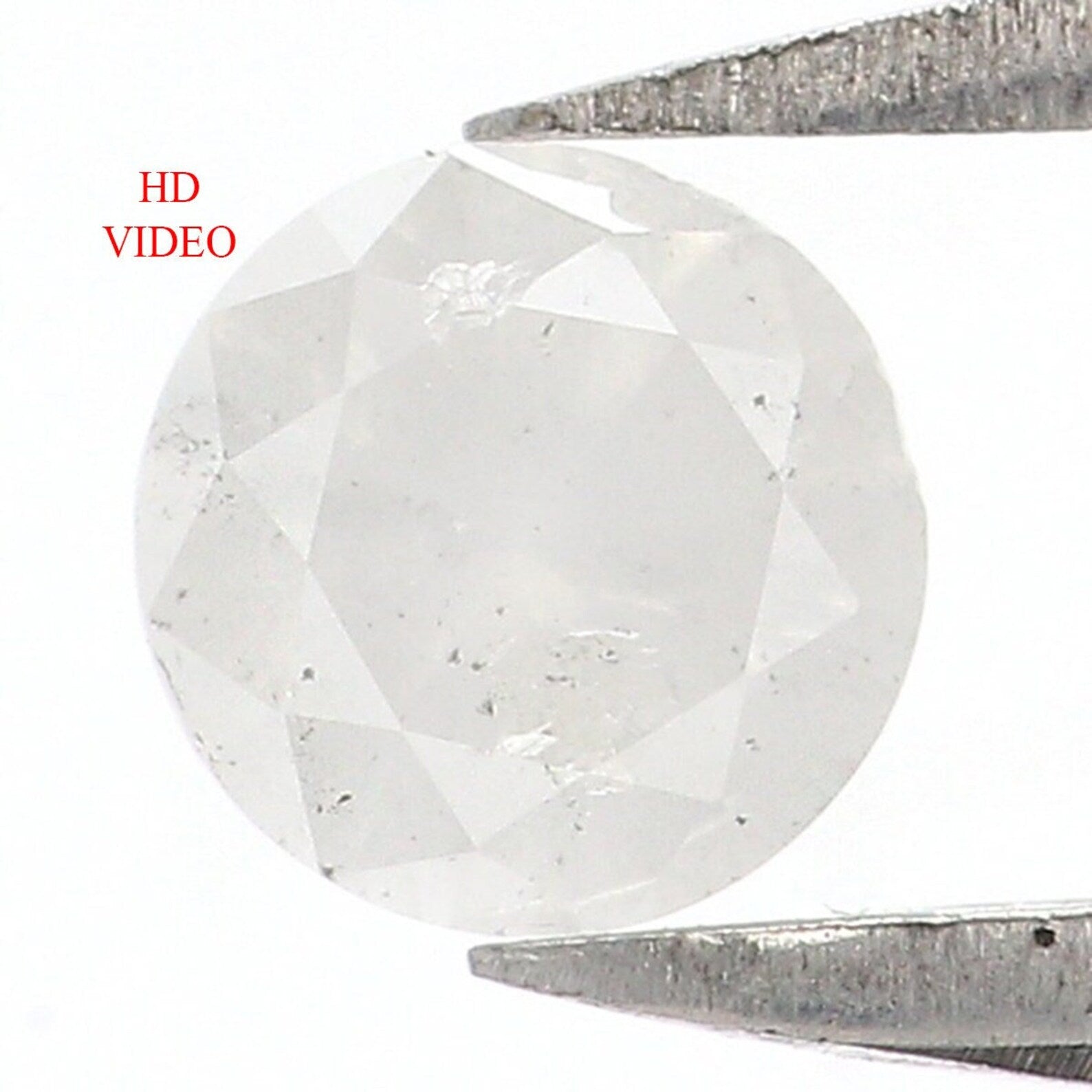 0.33 CT Natural Loose Round Brilliant Cut Diamond Salt And Pepper Round Diamond 4.35 MM Natural Loose Grey Color Round Shape Diamond N7711