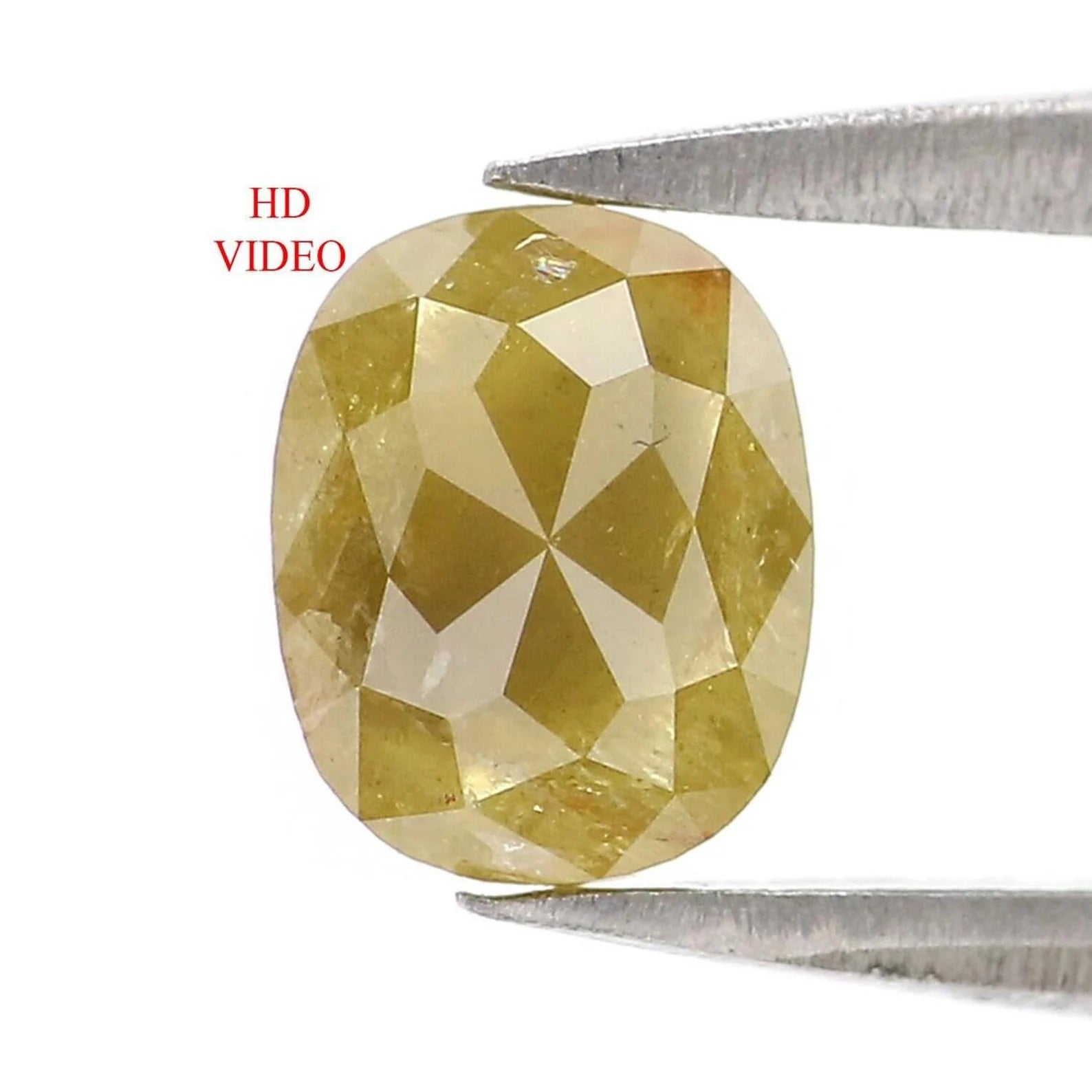 0.94 CT Natural Loose Oval Shape Diamond Yellow Color Oval Cut Diamond 6.20 MM Natural Loose Diamond Yellow Oval Rose Cut Diamond NQ9890