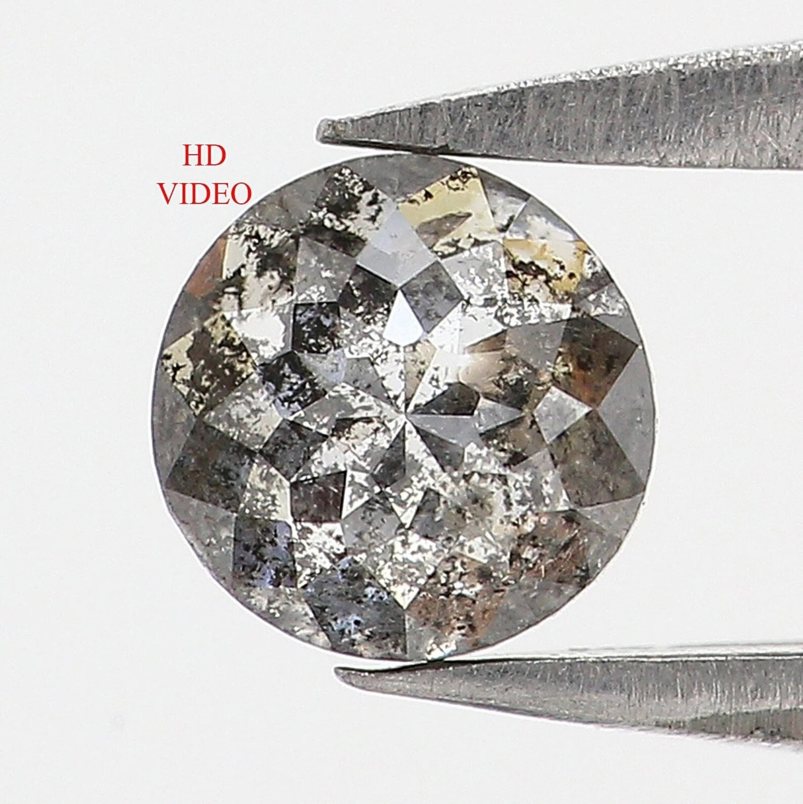 0.45 CT Natural Loose Round Rose Cut Diamond Salt And Pepper Round Shape Diamond 4.70 MM Natural Loose Diamond Round Rose Cut Diamond NQ170