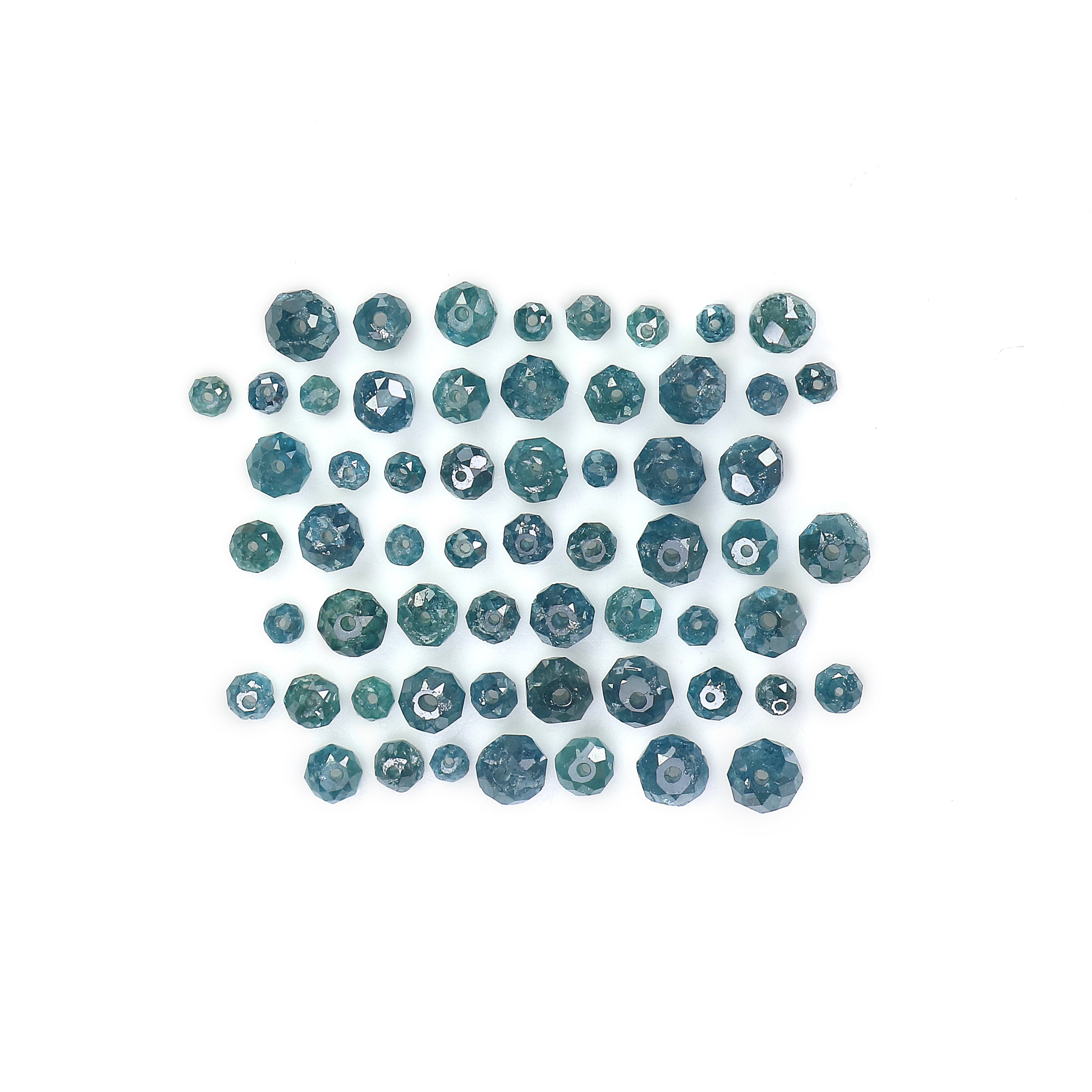 Natural Loose Bead Shape Diamond 1.50 to 3.50 MM Natural Blue Color Bead Diamond 20 PCS Lot Round Bead Cut Diamond Q50