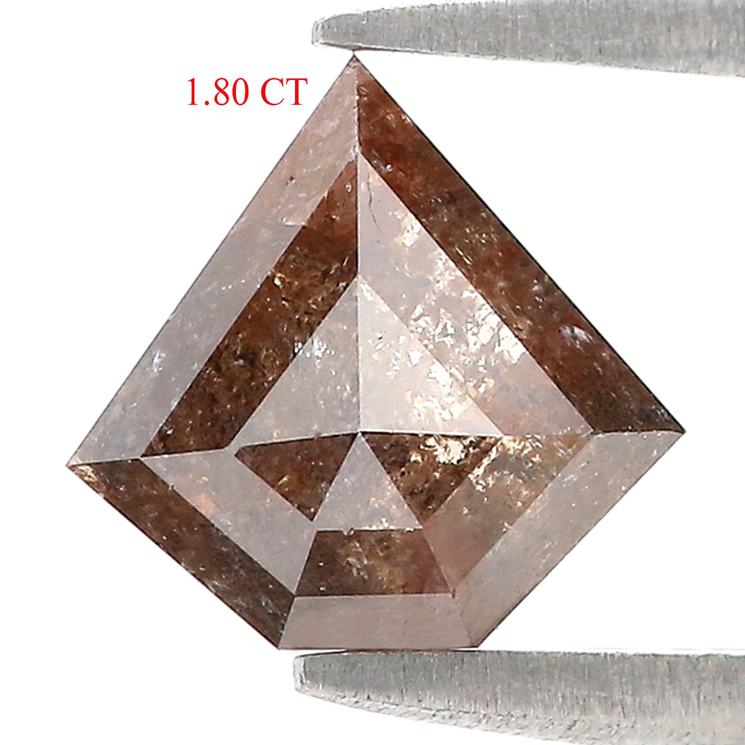 1.80 CT Natural Loose Shield Shape Diamond Brown Color Shield Cut Diamond 8.25 MM Natural Loose Brown Color Shield Rose Cut Diamond LQ9440
