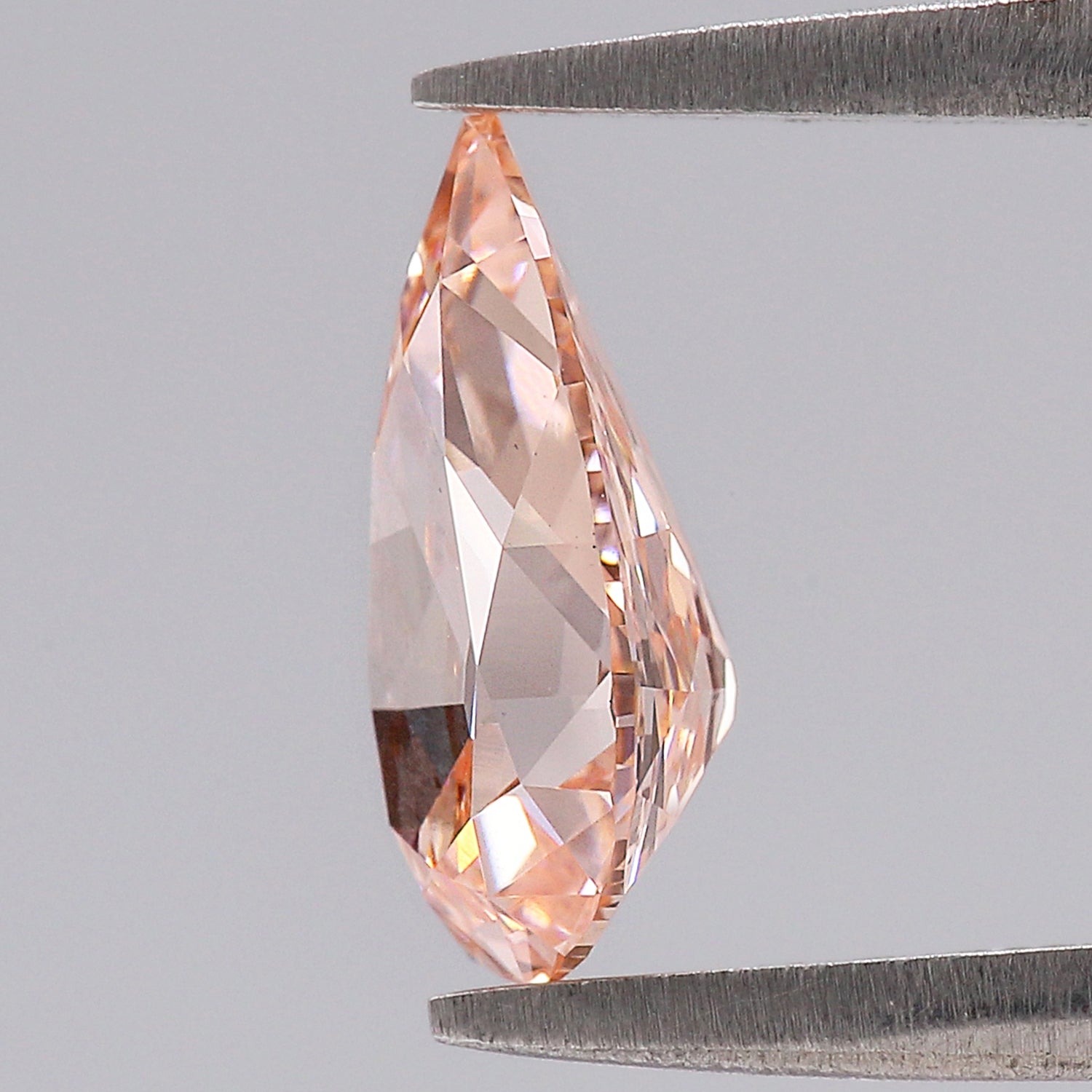 1.50 CT IGI Certified Pear Old European Cut Diamond Fancy Vivid Pink Color VS2 Clarity Lab Grown Diamond Lab Created Lab Diamond L3669