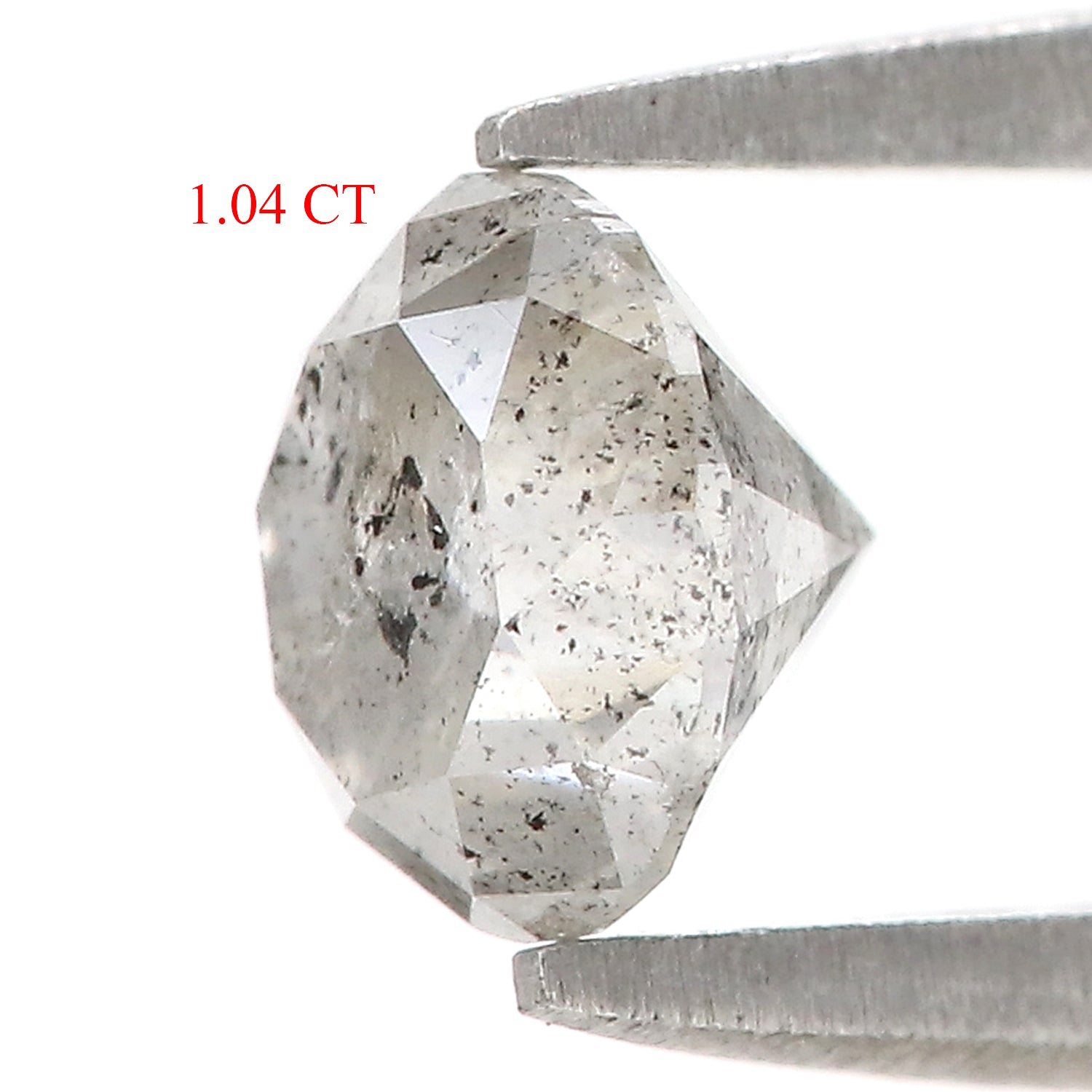 1.04 CT Natural Loose Round Shape Diamond Salt And Pepper Round Cut Diamond 6.05 MM Natural Loose Diamond Round Brilliant Cut Diamond LQ9090