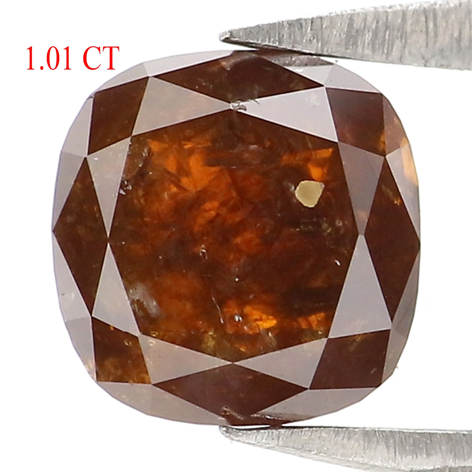 Natural Loose Cushion Diamond, Brown Color Diamond, Natural Loose Diamond, Cushion Rose Cut Diamond, 1.01 CT Cushion Shape Diamond KDL2888