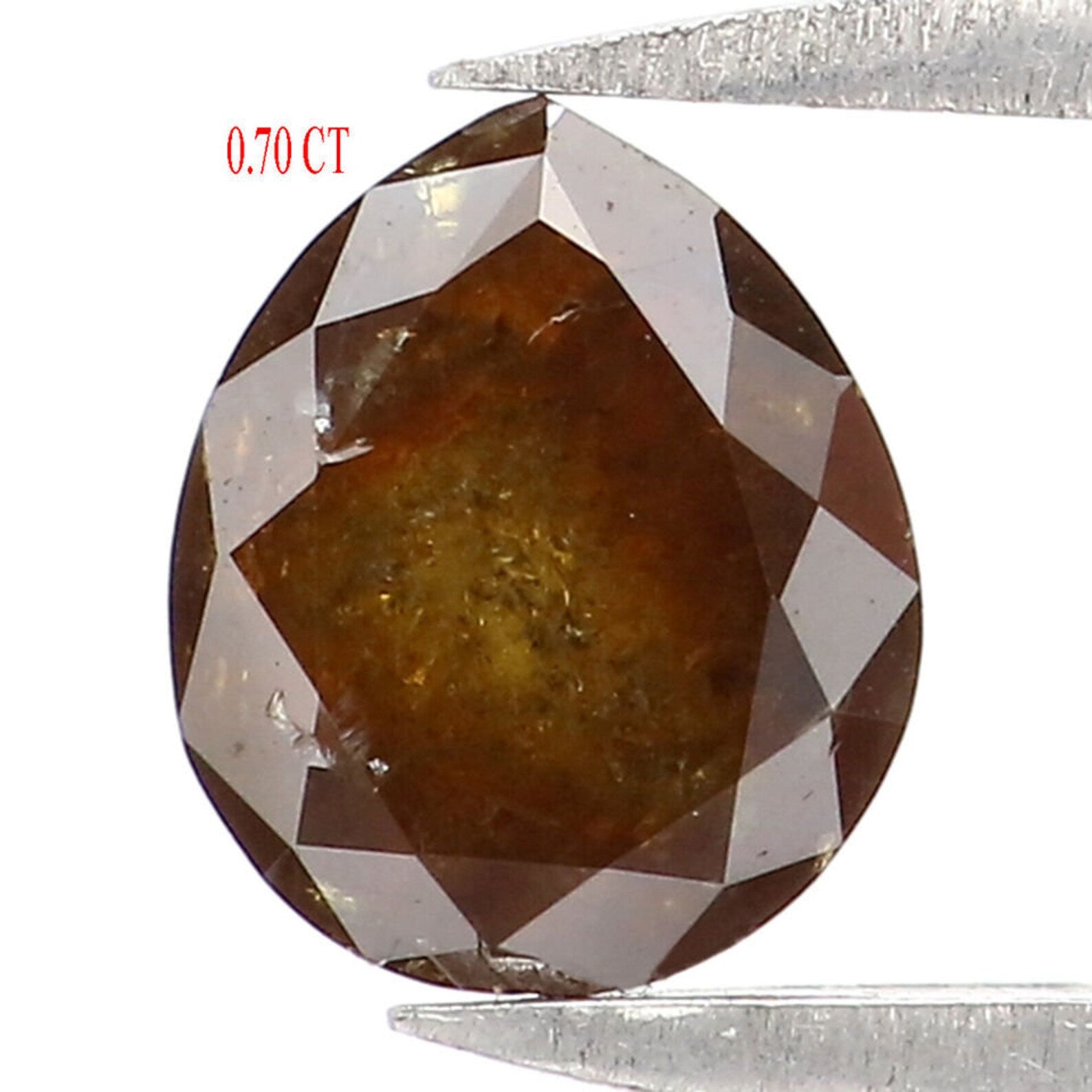 0.70 CT Natural Loose Pear Shape Diamond Grey Brown Color Pear Cut Diamond 6.10 MM Natural Loose Diamond Pear Brilliant Cut Diamond NQ9126