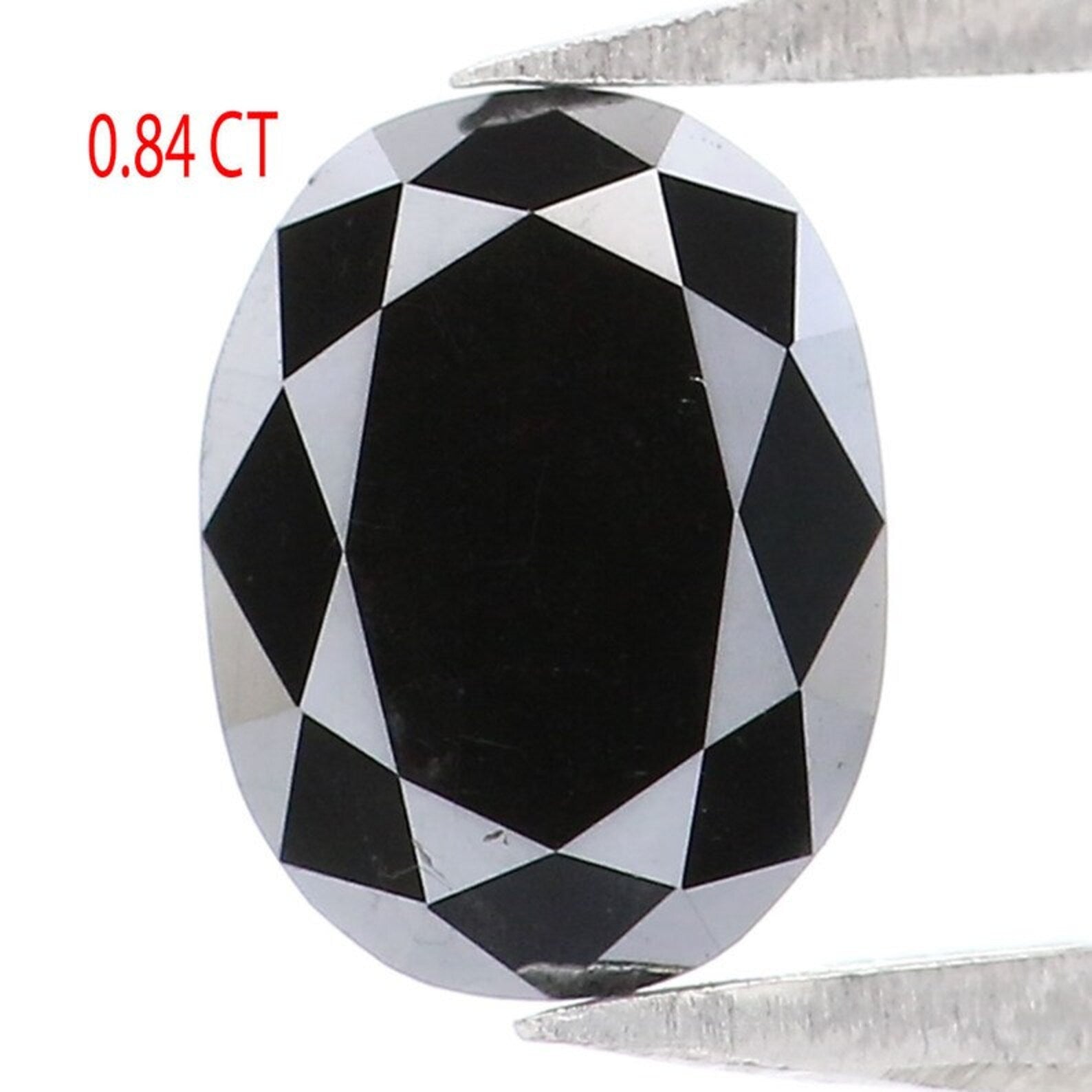 0.84 CT Natural Loose Oval Shape Diamond Black Color Oval Cut Diamond 6.55 MM Natural Loose Diamond Black Oval Shape Rose Cut Diamond QN1977