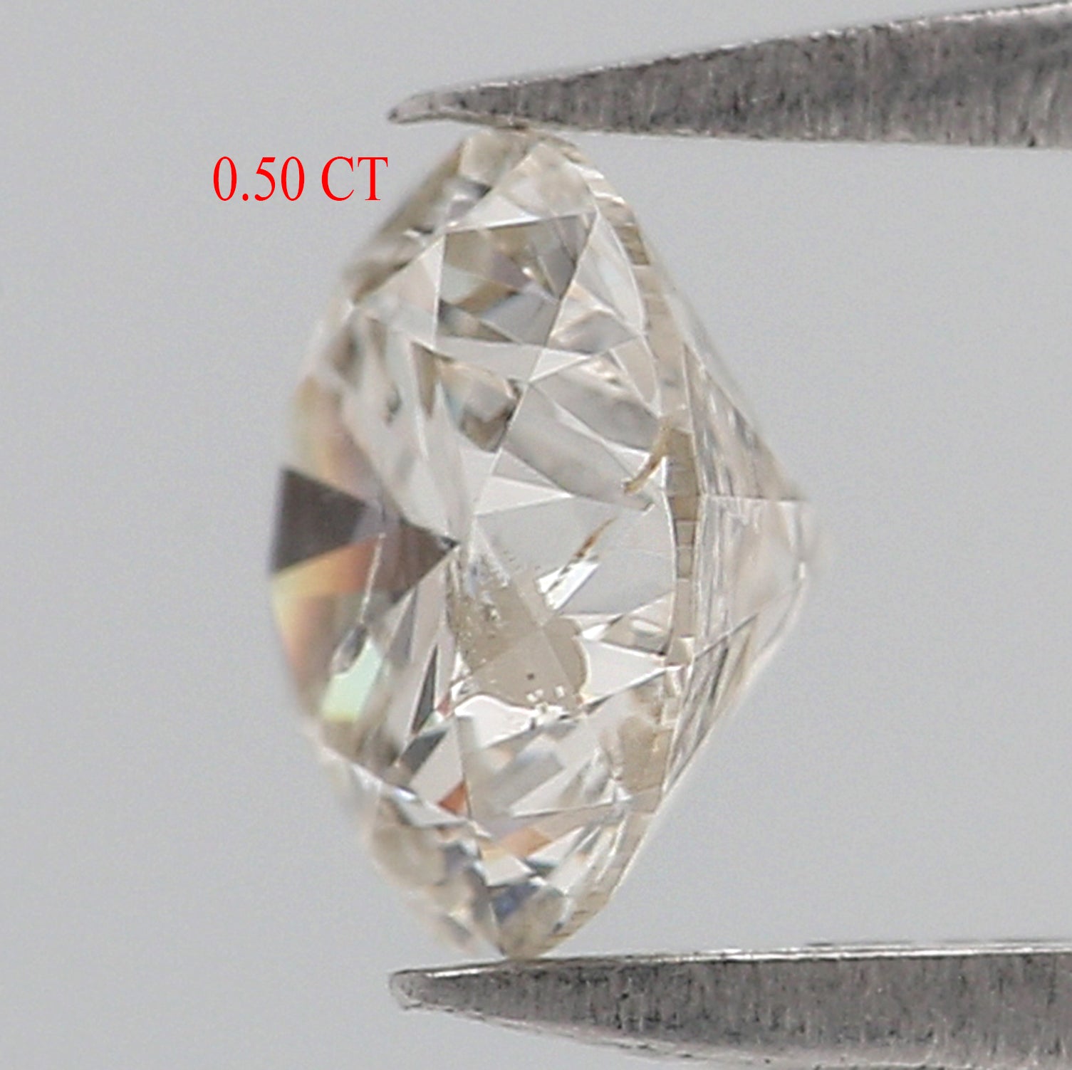 IGI Certified Natural Loose Round Brilliant Diamond, White - J Color Round Diamond, Round Cut Diamond, 0.50 CT Round Shape Diamond L2980