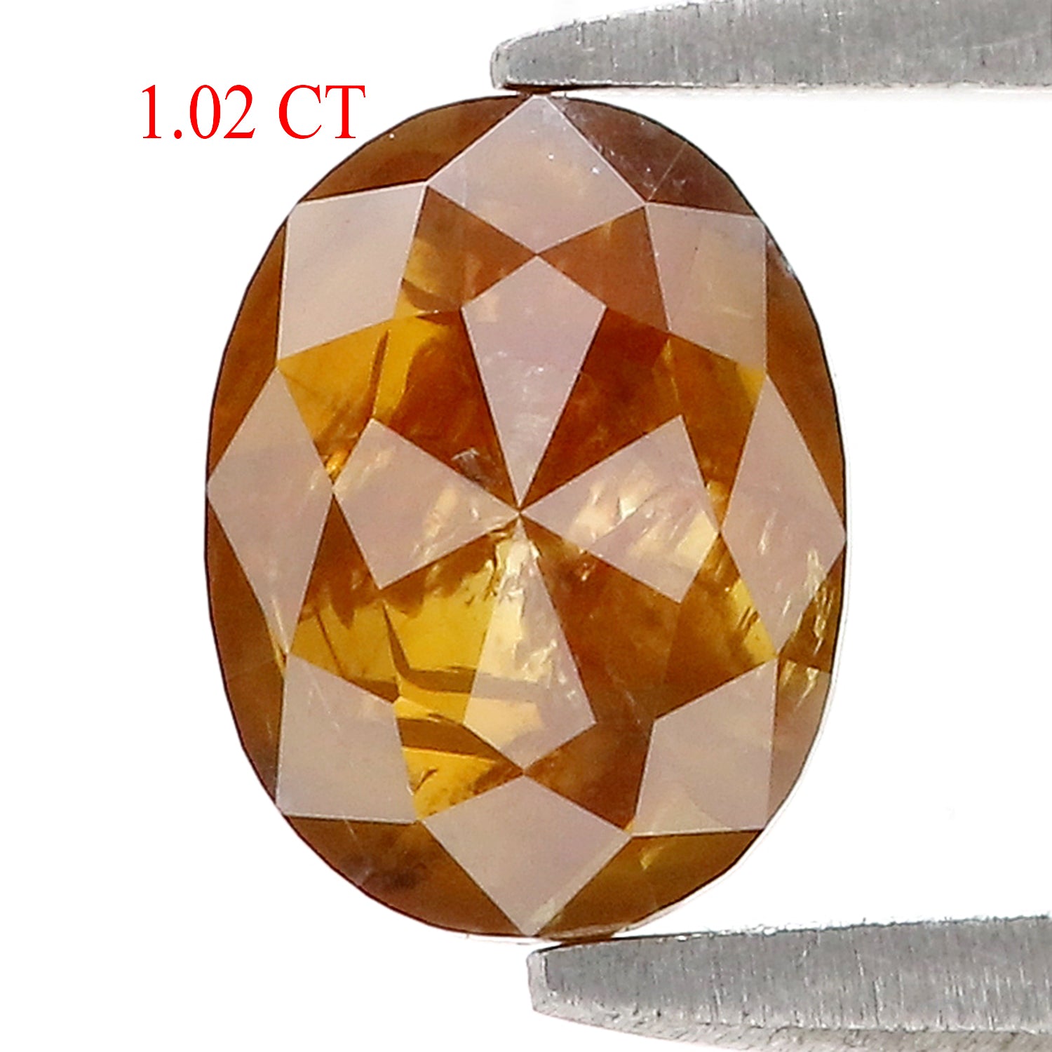 1.02 CT Natural Loose Oval Shape Diamond Brown Color Oval Cut Diamond 6.90 MM Natural Loose Brown Color Diamond Oval Rose Cut Diamond NQ1065