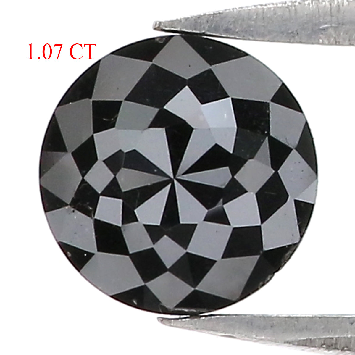1.07 CT Natural Loose Round Rose Cut Diamond Black Color Round Cut Diamond 6.50 MM Natural Loose Diamond Round Rose Cut Shape Diamond QL3031