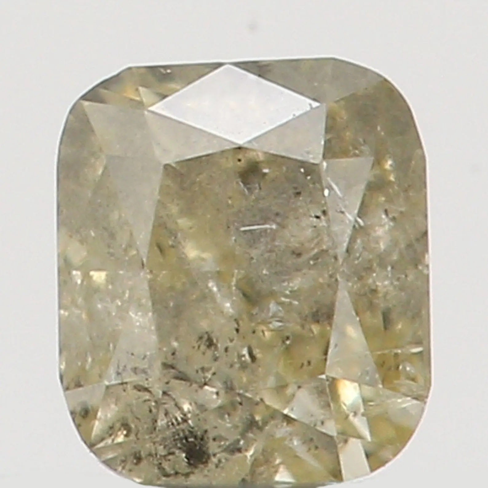0.13 Ct Natural Loose Diamond Cushion Light Yellow Color I2 Clarity 2.90 MM N7392