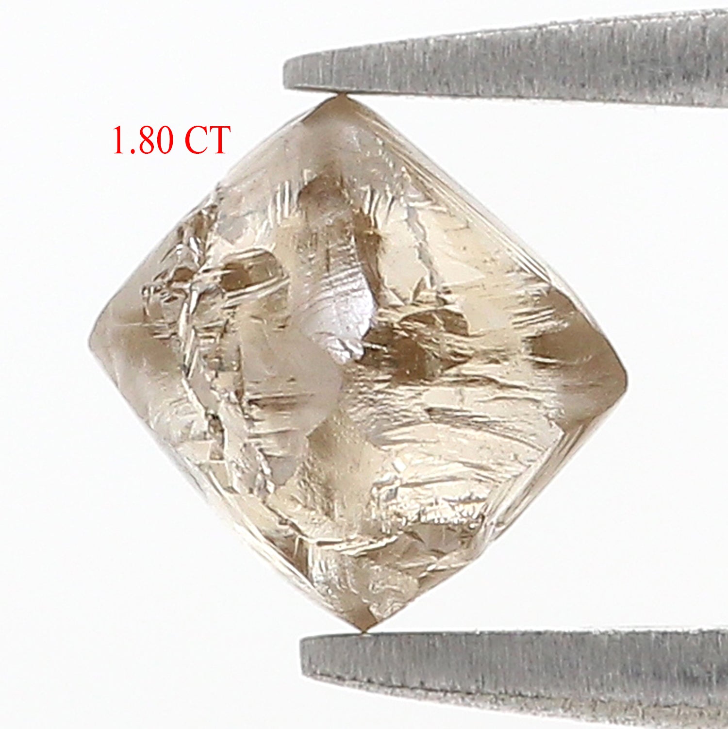 1.80 CT Natural Loose Rough Shape Diamond Brown Color Irregular Cut Diamond 7.20 MM Natural Loose Brown Color Rough UnCut Diamond L3532