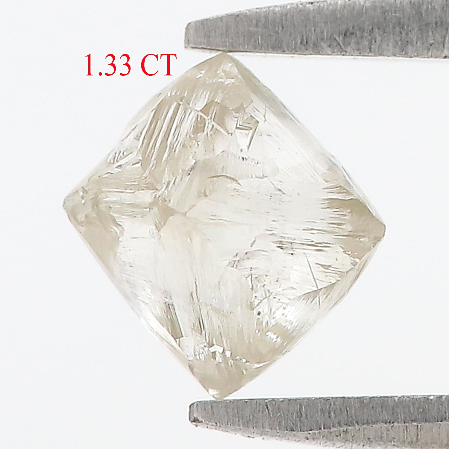 1.33 CT Natural Loose Rough Shape Diamond White-J Color Irregular Cut Diamond 5.25 MM Natural Diamond J Color Rough UnCut Diamond L3488
