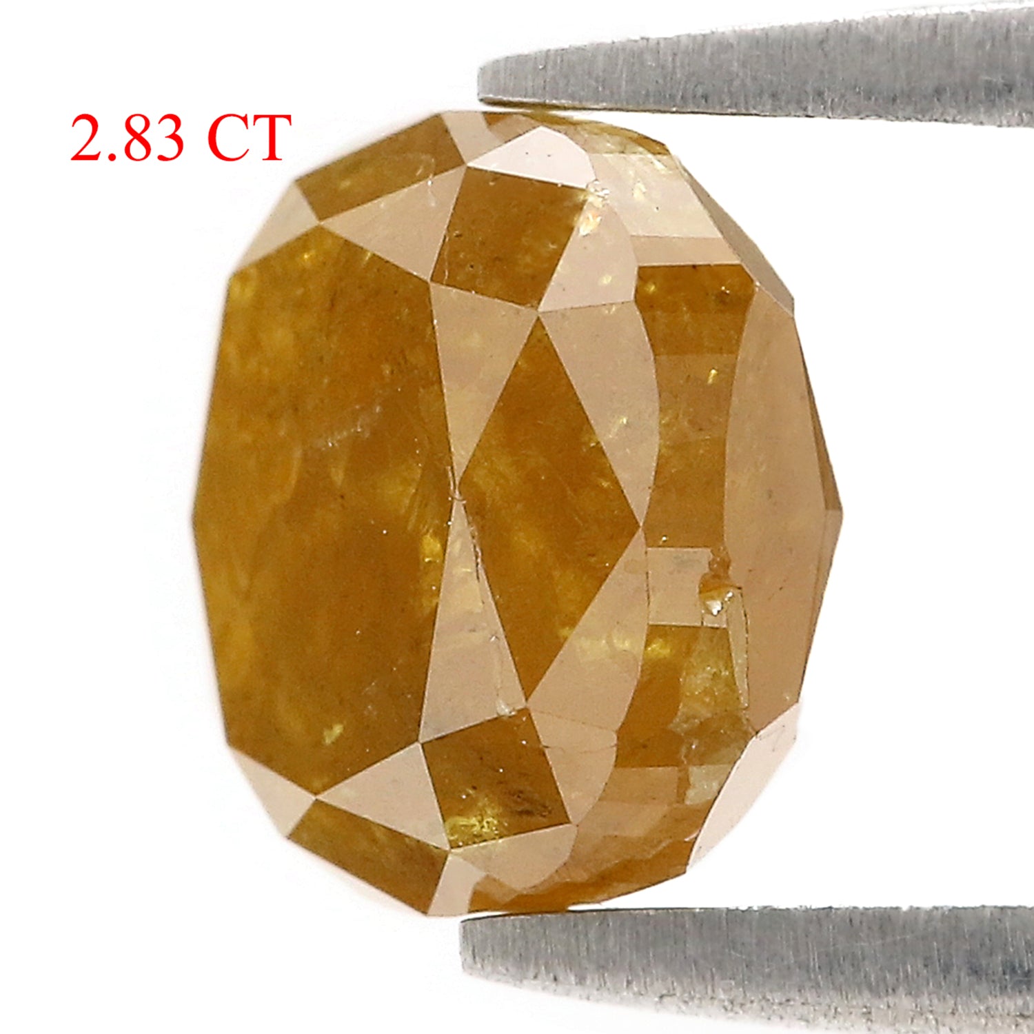 Natural Cushion Yellow Diamond 2.83 CT Loose Brilliant Cut Yellow Color Stone 7.65 MM Rustic Cushion Diamond Custom Engagement Ring L3645