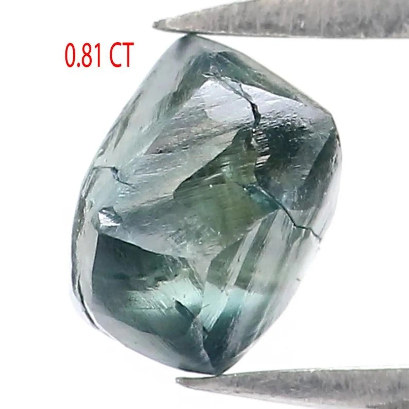 0.81 CT Natural Loose Rough Shape Diamond Blue Color Crystal Rough Diamond 5.10 MM Natural Diamond Blue Rough Irregular Cut Diamond NQ1987