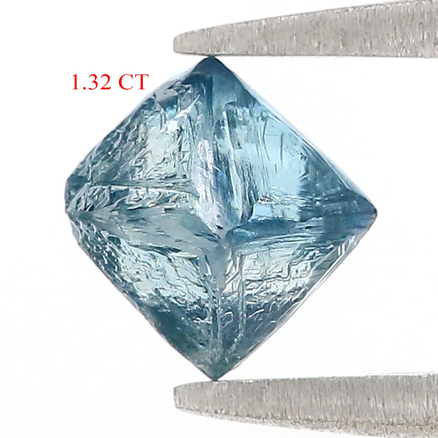 1.32 CT Natural Loose Rough Shape Diamond Blue Color Rough Cut Diamond 6.75 MM Natural Loose Blue Diamond Rough Irregular Cut Diamond L3558