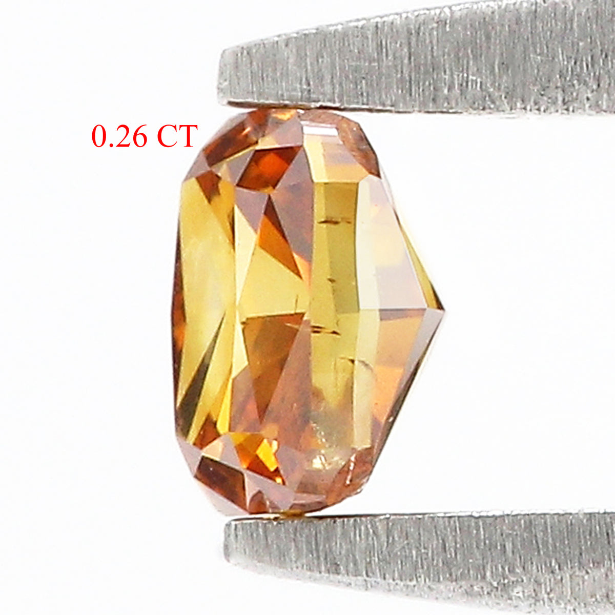 Natural Cushion Diamond 0.26 CT Loose Brilliant Cut Fancy Brown Color Stone 3.75 MM Cushion Rustic Diamond For Custom Engagement Ring L3700