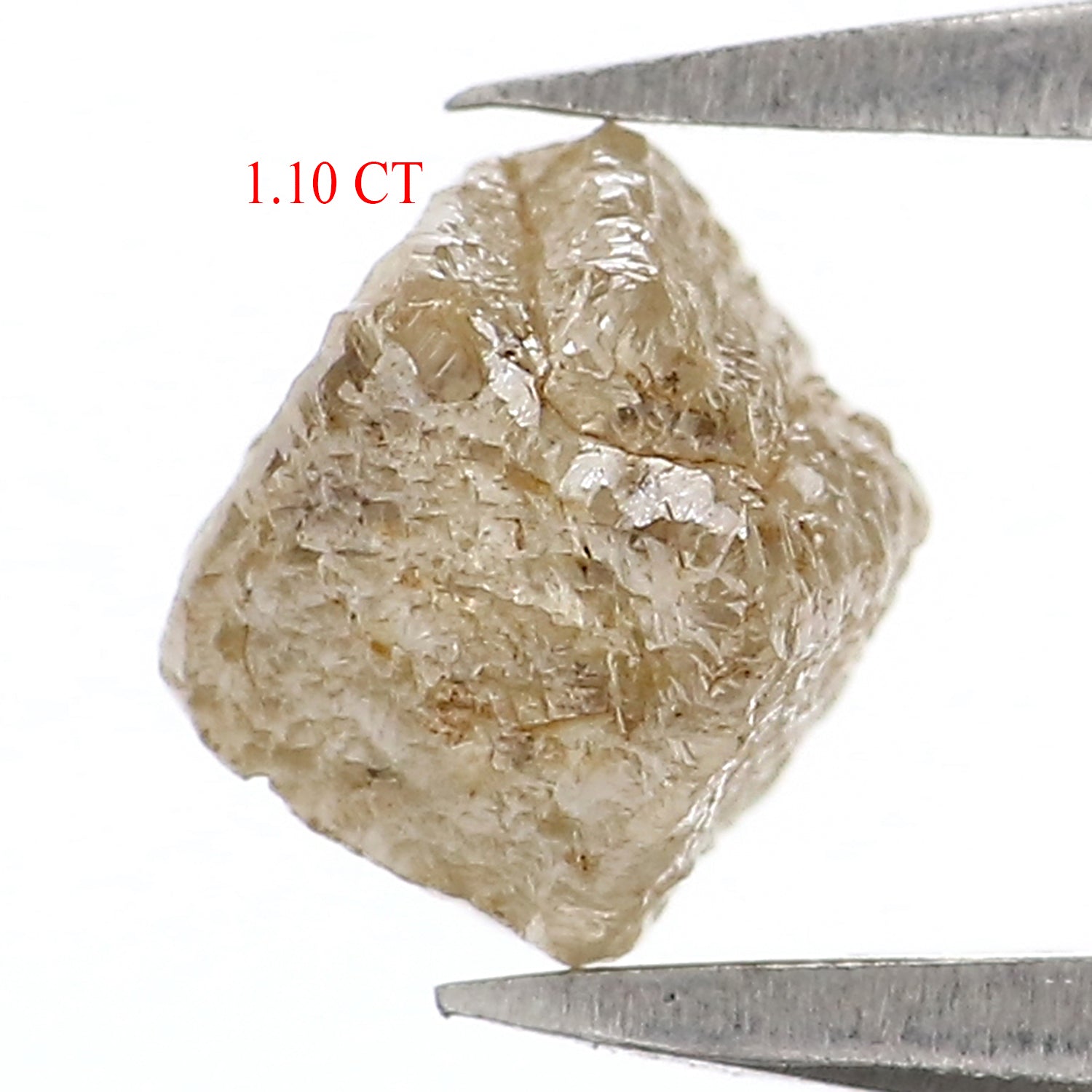 Natural Loose Rough Diamond, Rough Grey Color Diamond, Natural Loose Diamond, Uncut Diamond, Rough Cube Diamond, 1.10 CT Rough Shape KR1253