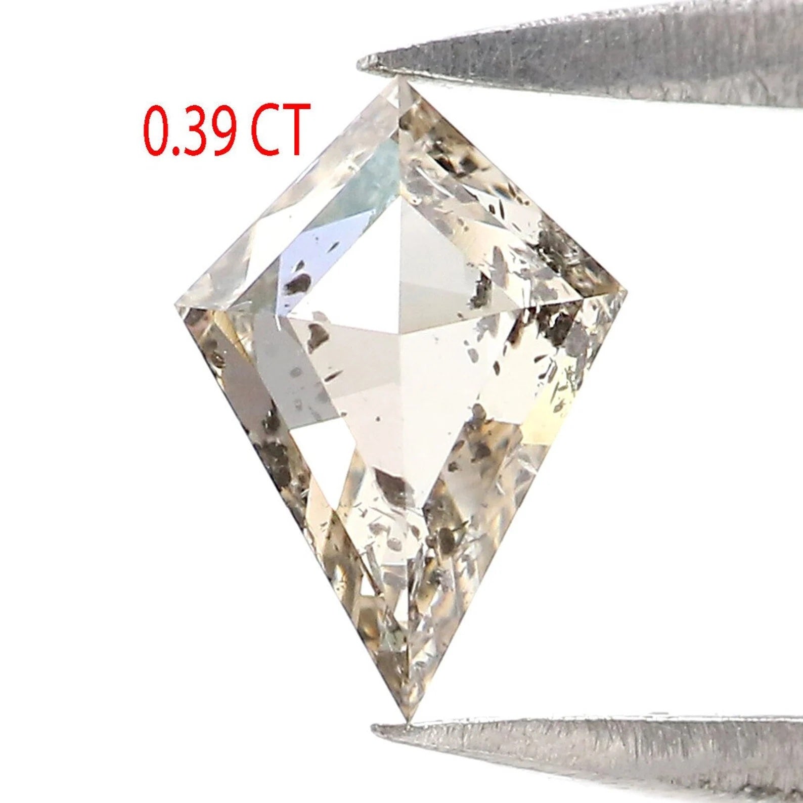 0.39 CT Natural Loose Kite Shape Diamond Brown Color Kite Shape Diamond 6.65 MM Natural Loose Diamond Kite Shape Rose Cut Diamond NQ2166
