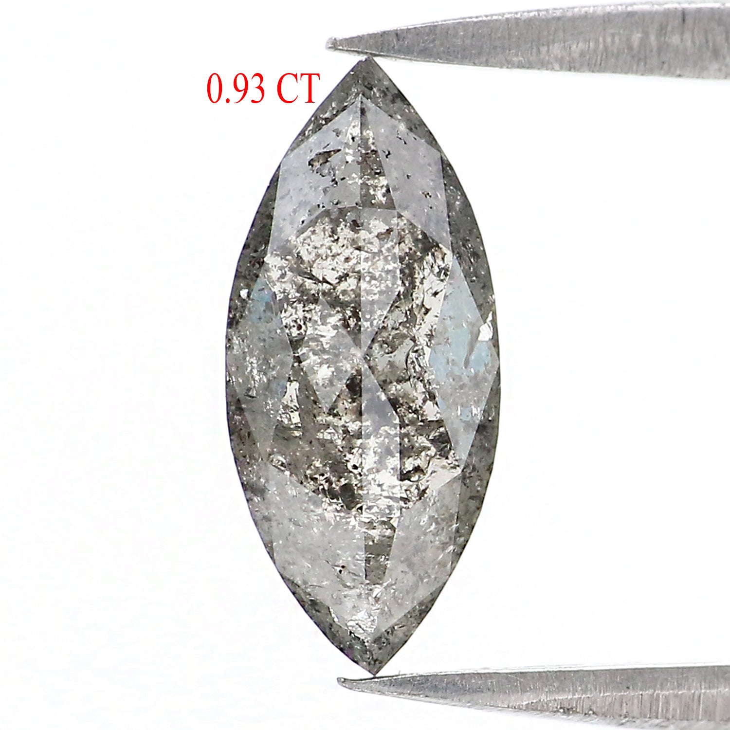 Natural Loose Marquise Diamond, Salt And Pepper Marquise Cut Diamond, Natural Loose Diamond, Rose Cut Diamond 0.93 CT Marquise Shape L2953