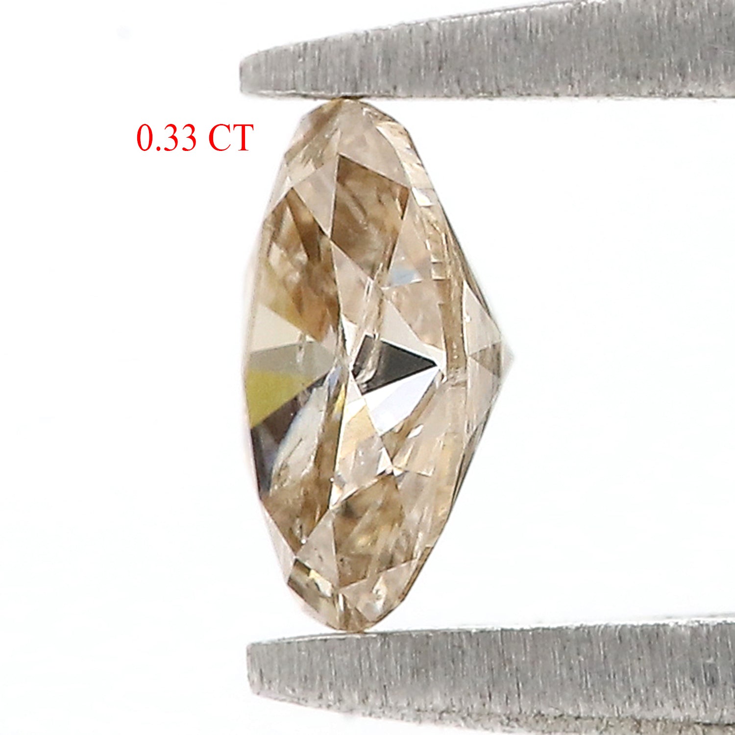 0.33 CT Natural Loose Oval Shape Diamond Brown Color Oval Cut Diamond 5.25 MM Natural Loose Brown Color Oval Brilliant Cut Diamond N2646