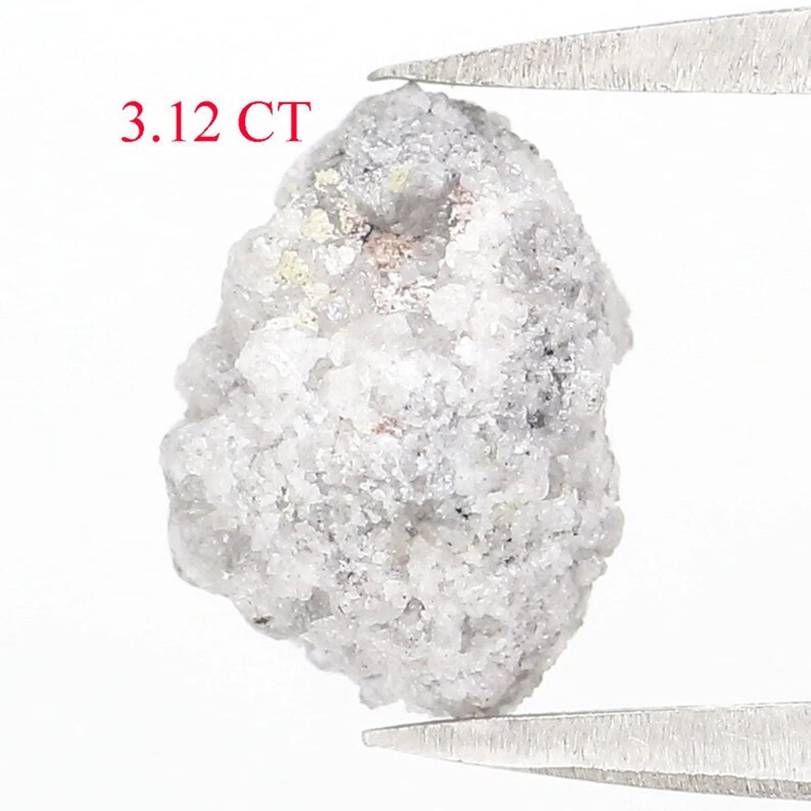 3.12 CT Natural Loose Rough Shape Diamond Grey Color Rough Diamond 9.30 MM Natural Loose Diamond Grey Color Rough Shape Diamond NQ2331