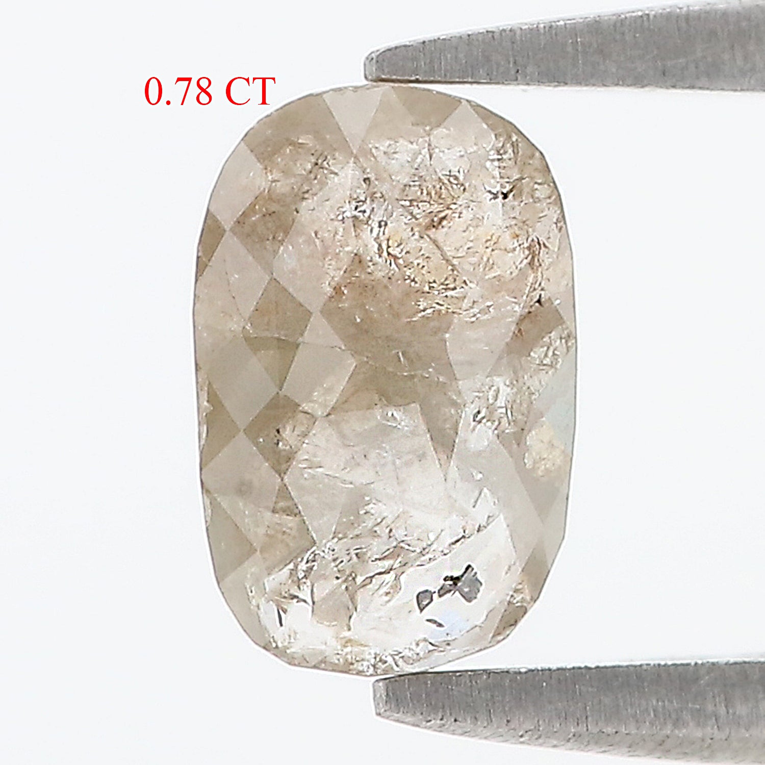 0.78 CT Natural Loose Oval Shape Diamond Grey Color Oval Cut Diamond 7.80 MM Natural Loose Grey Color Diamond Oval Rose Cut Diamond LQ7155