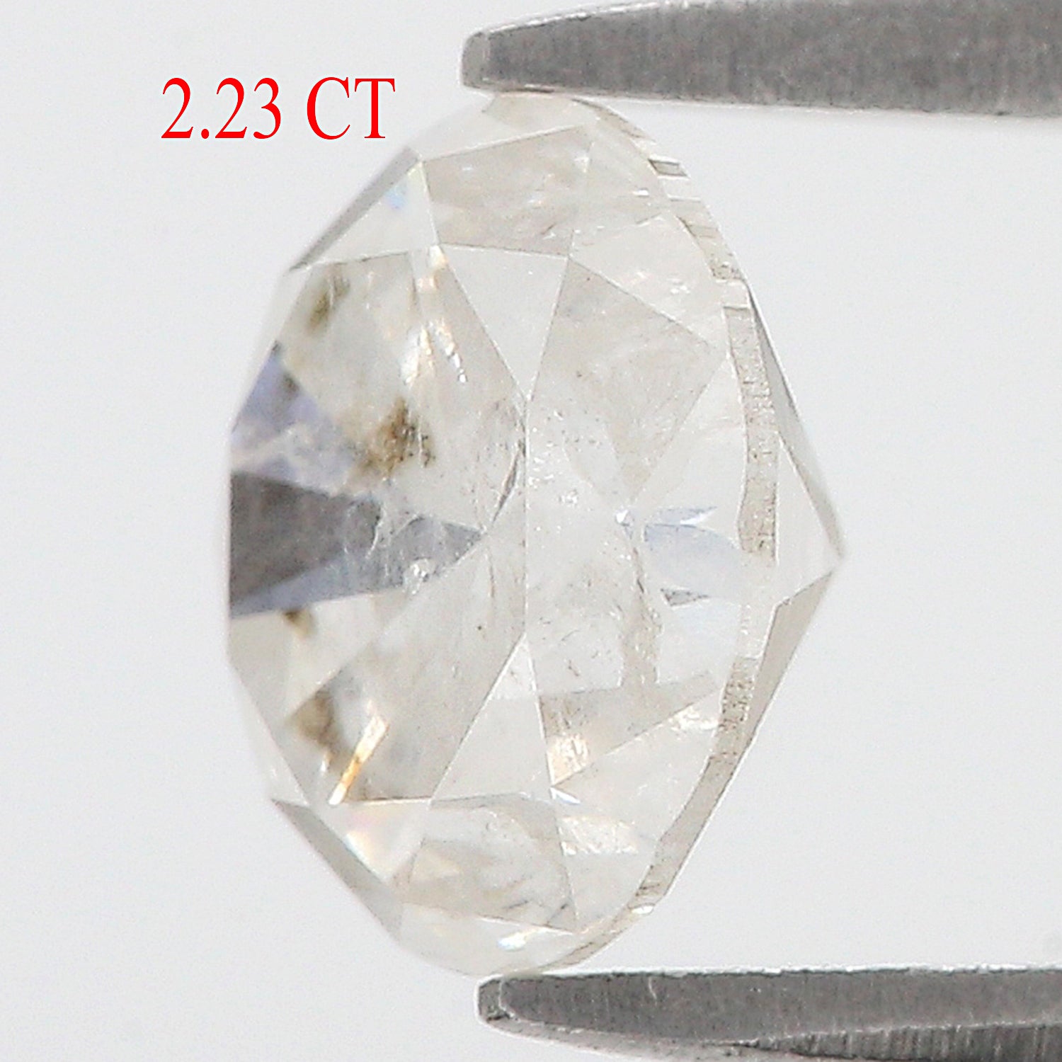 2.23 CT Natural Loose Round Shape Diamond Salt And Pepper Round Cut Diamond 8.05 MM Natural Grey Color Round Brilliant Cut Diamond L3458