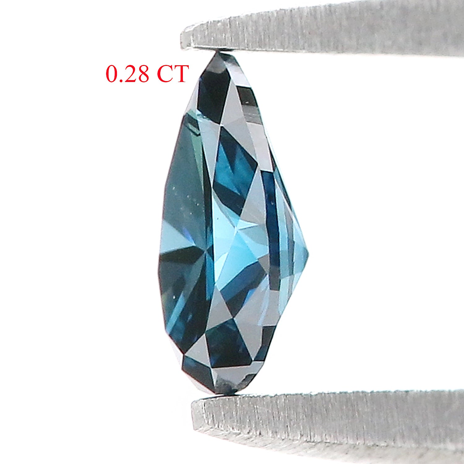 0.28 CT Natural Loose Pear Shape Diamond Blue Color Pear Cut Diamond 5.45 MM Natural Blue Color Diamond Pear Brilliant Cut Diamond LQ899