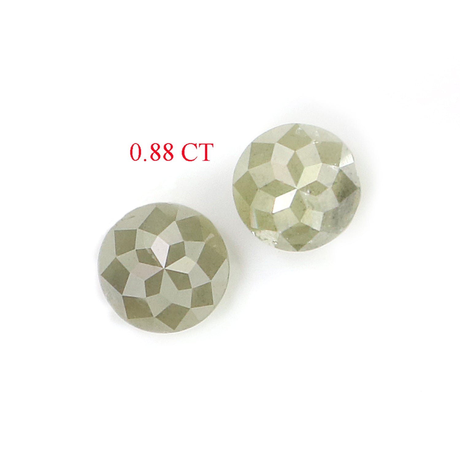 0.88 CT Natural Loose Round Rose Cut Diamond Grey Color Round Shape Diamond 4.30 MM Natural Loose Grey Color Round Rose Cut Diamond L6383