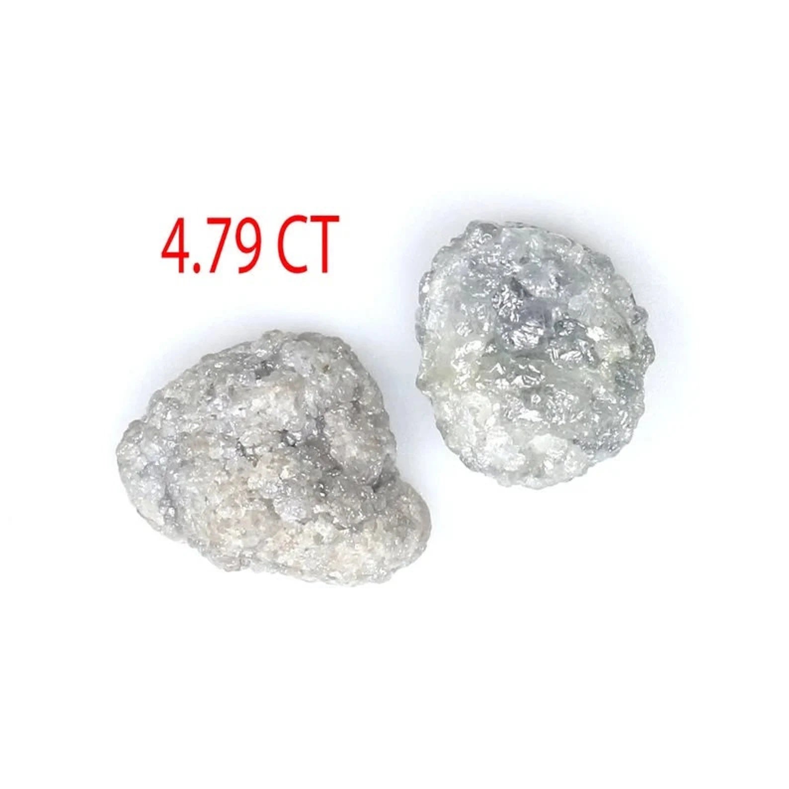 4.79 CT Natural Loose Rough Shape Diamond Salt And Pepper Rough Diamond 7.90 MM Natural Diamond Grey Color Irregular Shape Diamond NQ1332