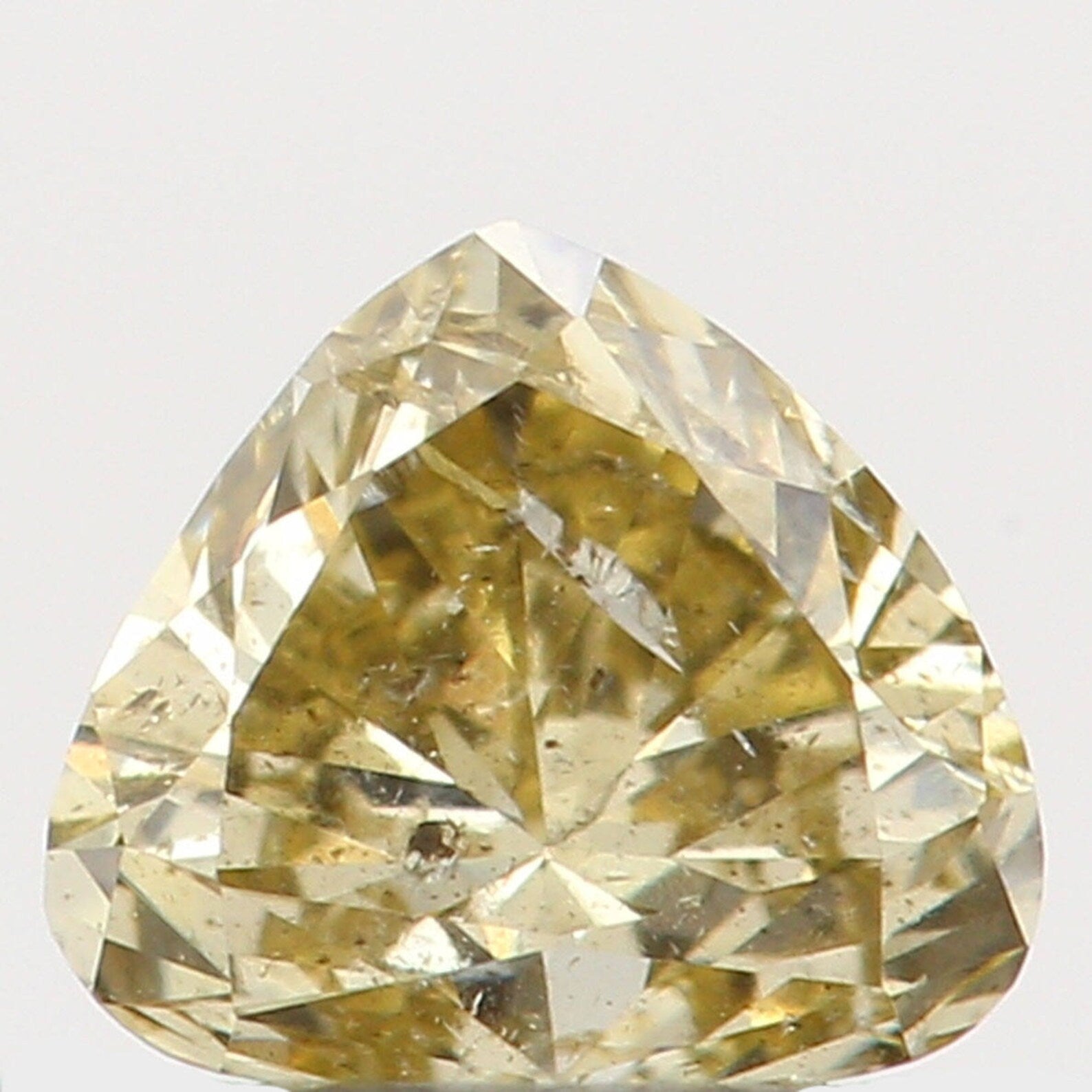 0.20 Ct Natural Loose Diamond Heart Yellow Color I1 Clarity 3.80 MM N7378