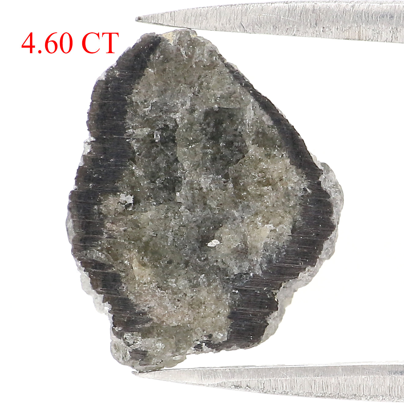 4.60 CT Natural Loose Rough Shape Diamond Grey Color Rough Cut Diamond 13.45 MM Natural Grey Diamond Rough Irregular Cut Diamond LQ2798